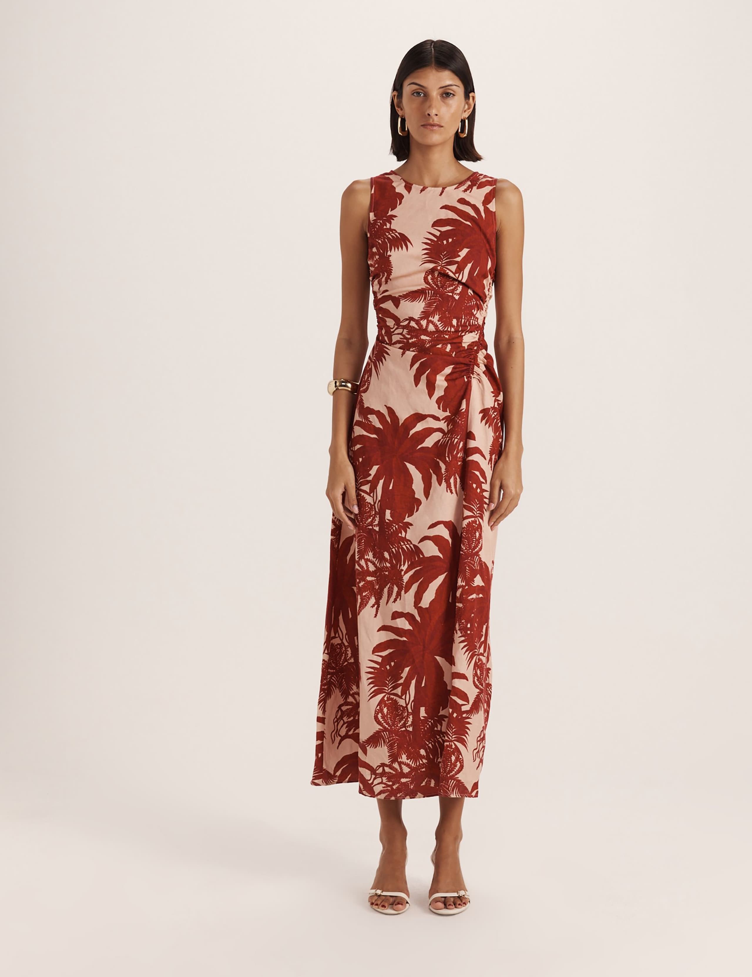 Lyocell Rich Printed Midi Tea Dress 2 of 8