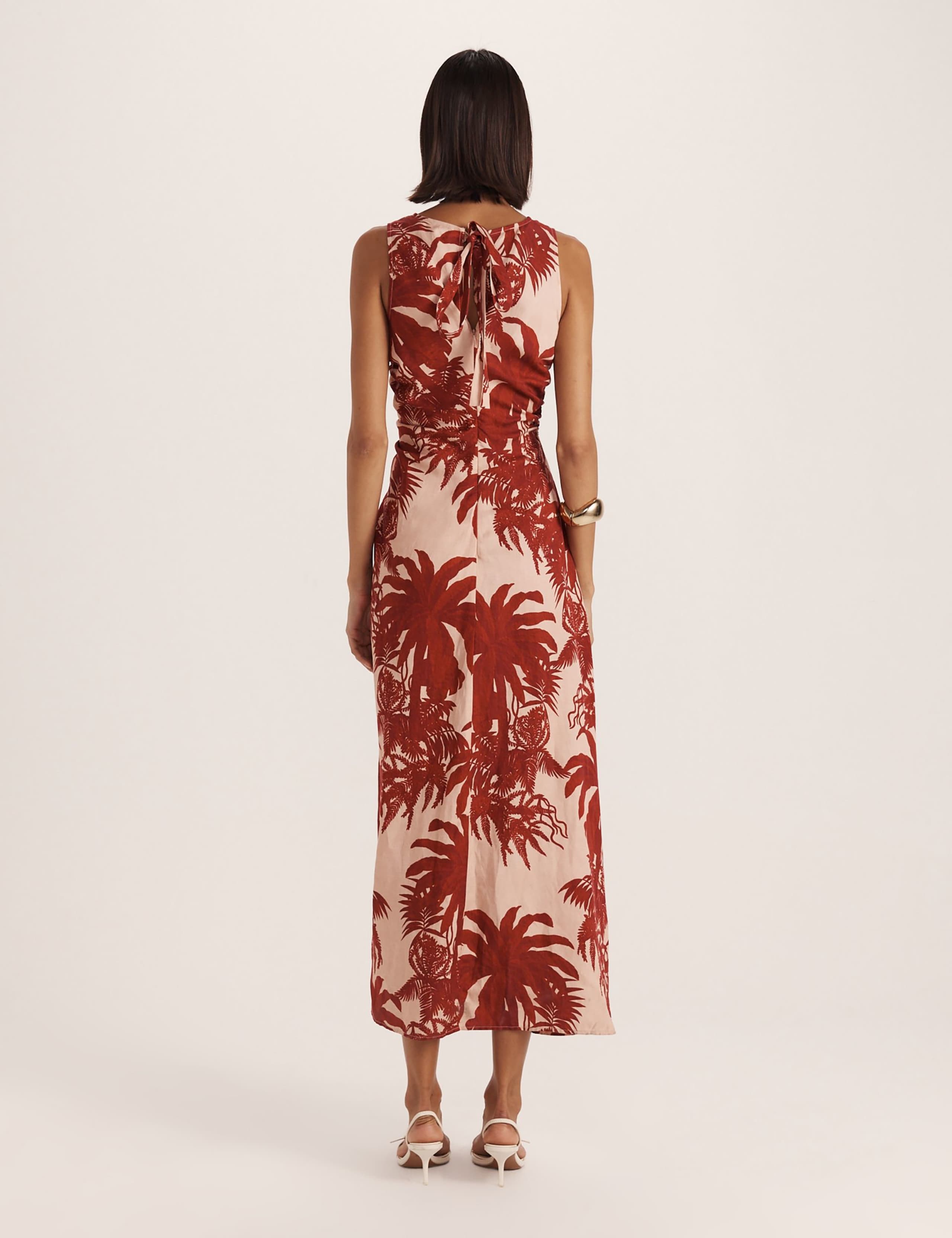 Lyocell Rich Printed Midi Tea Dress 3 of 8