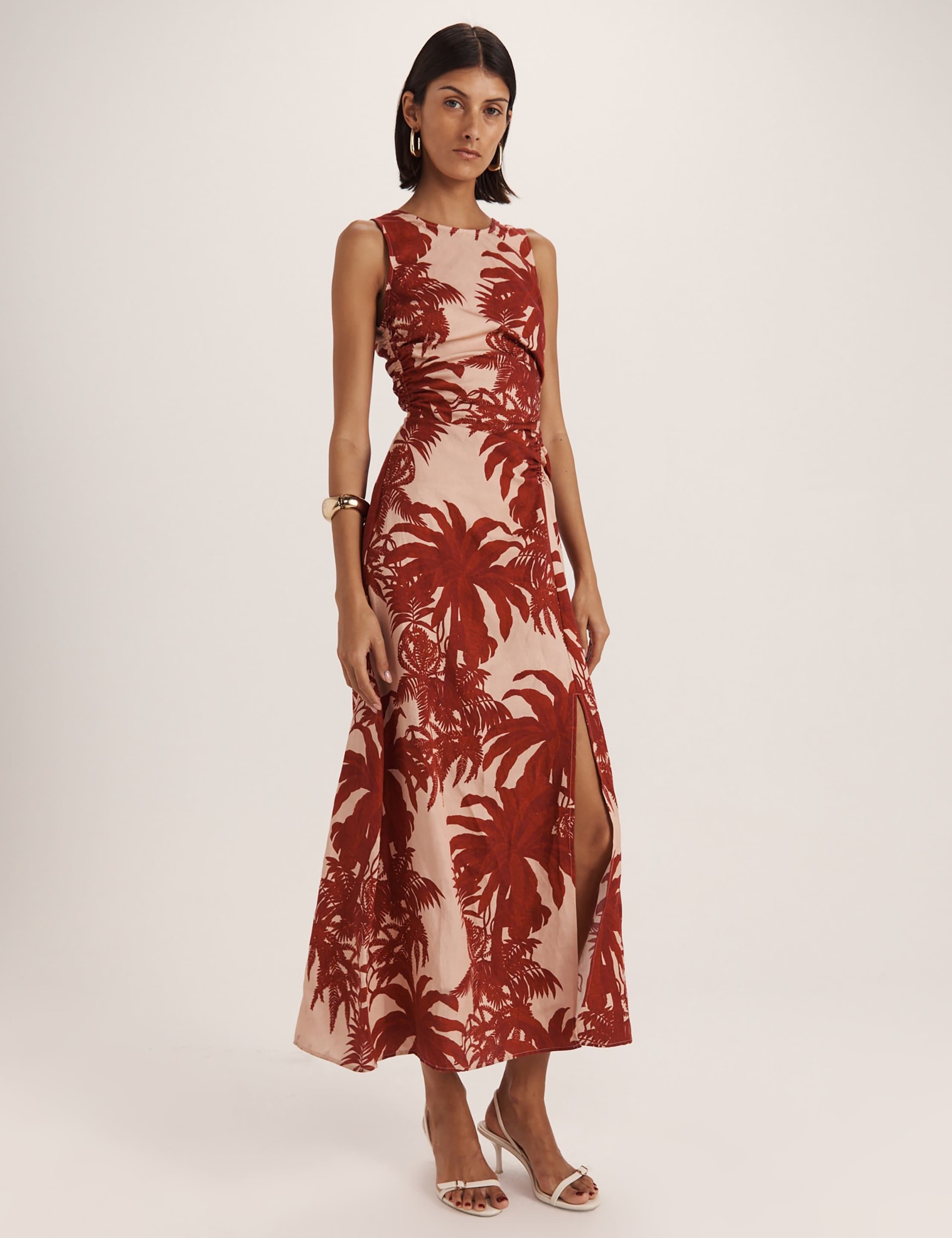 Lyocell Rich Printed Midi Tea Dress 4 of 8