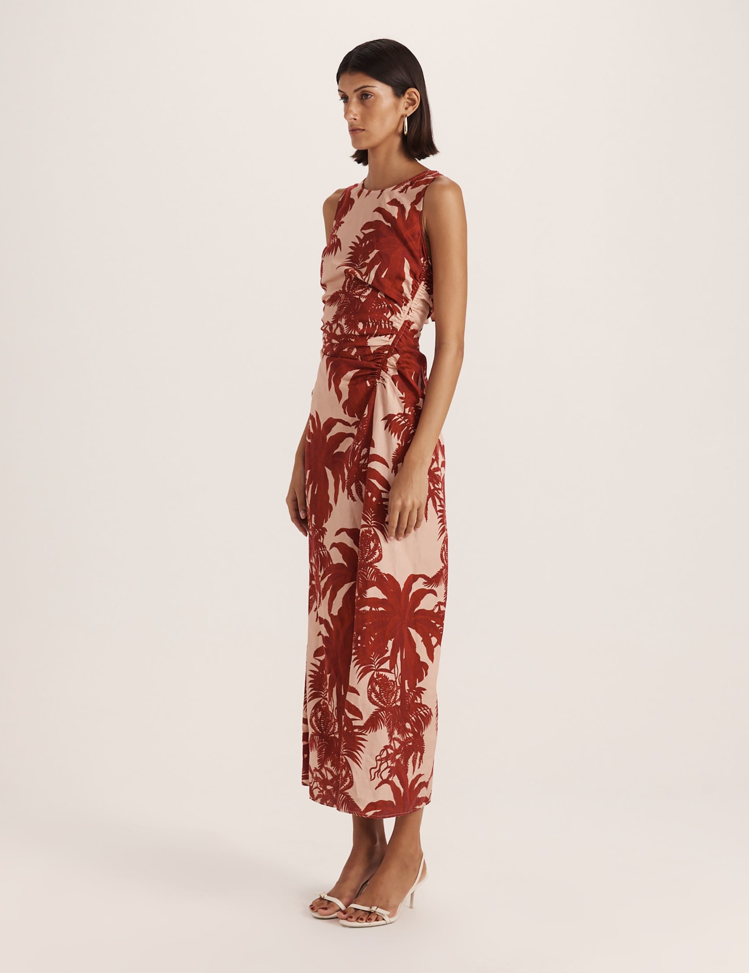 Lyocell Rich Printed Midi Tea Dress 5 of 8