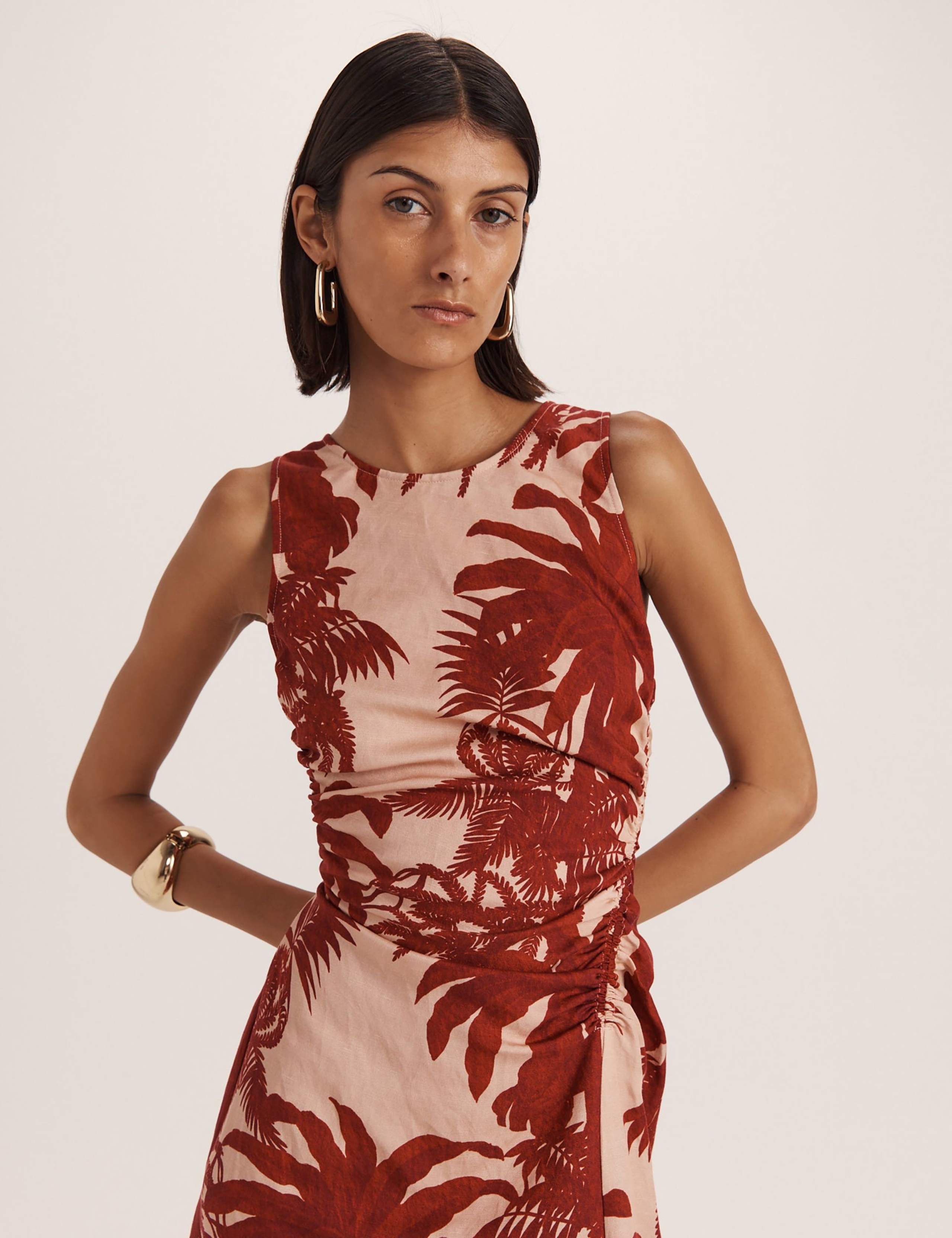 Lyocell Rich Printed Midi Tea Dress 6 of 8