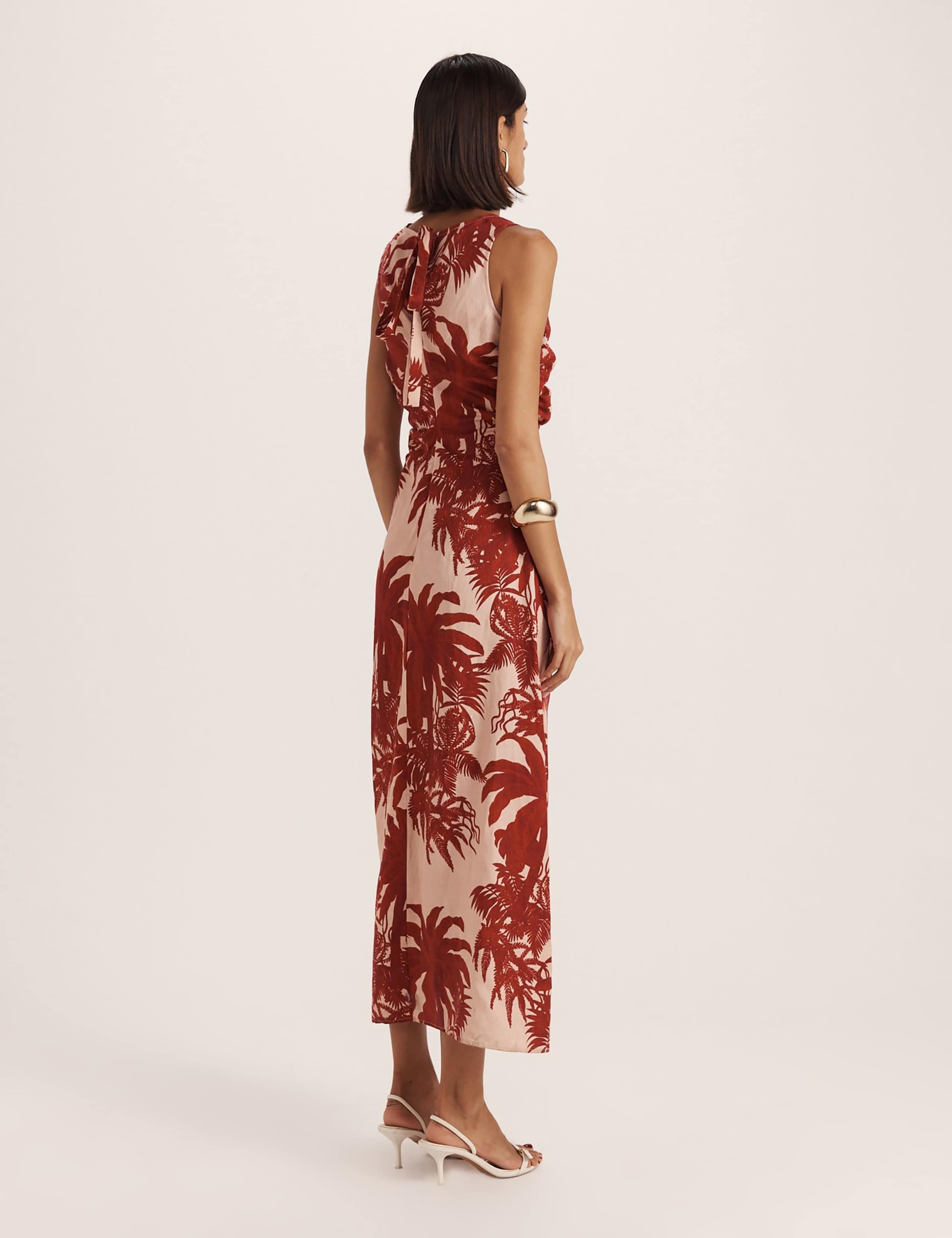 Lyocell Rich Printed Midi Tea Dress 7 of 8