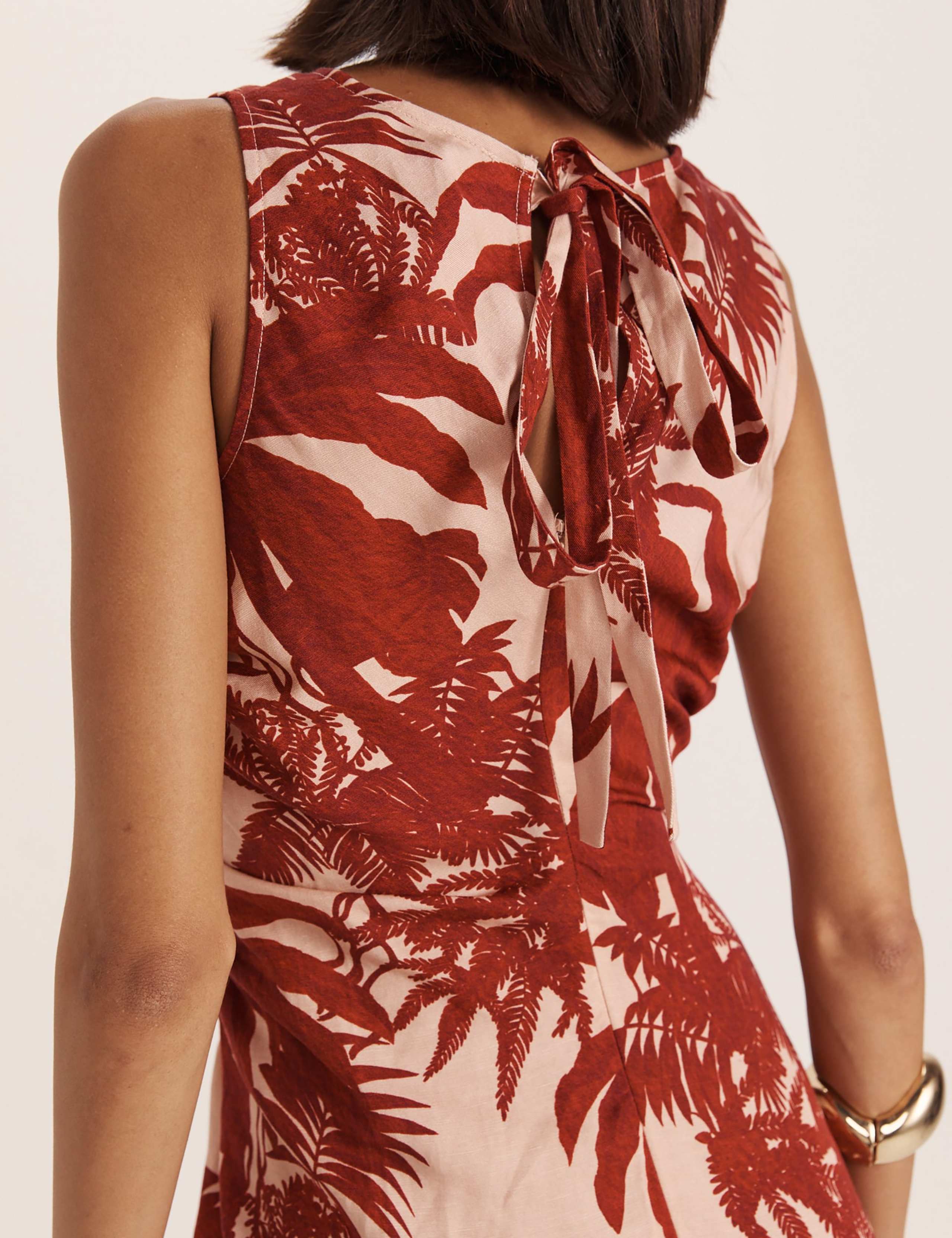 Lyocell Rich Printed Midi Tea Dress 8 of 8