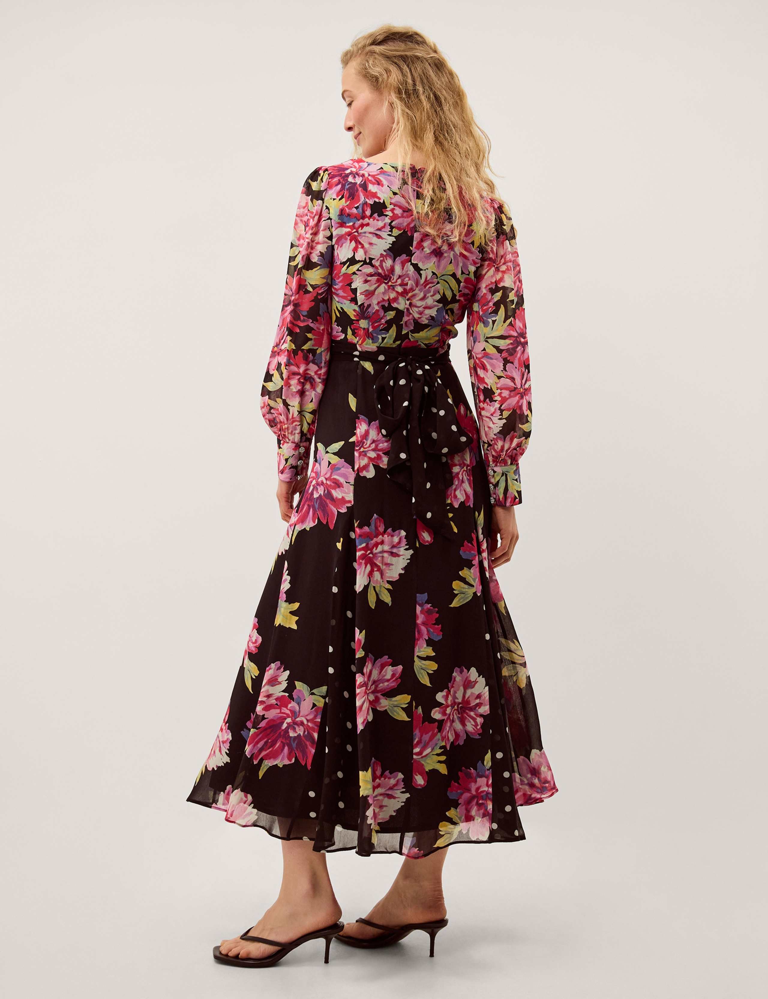 Floral V-Neck Maxi Tea Dress 3 of 4