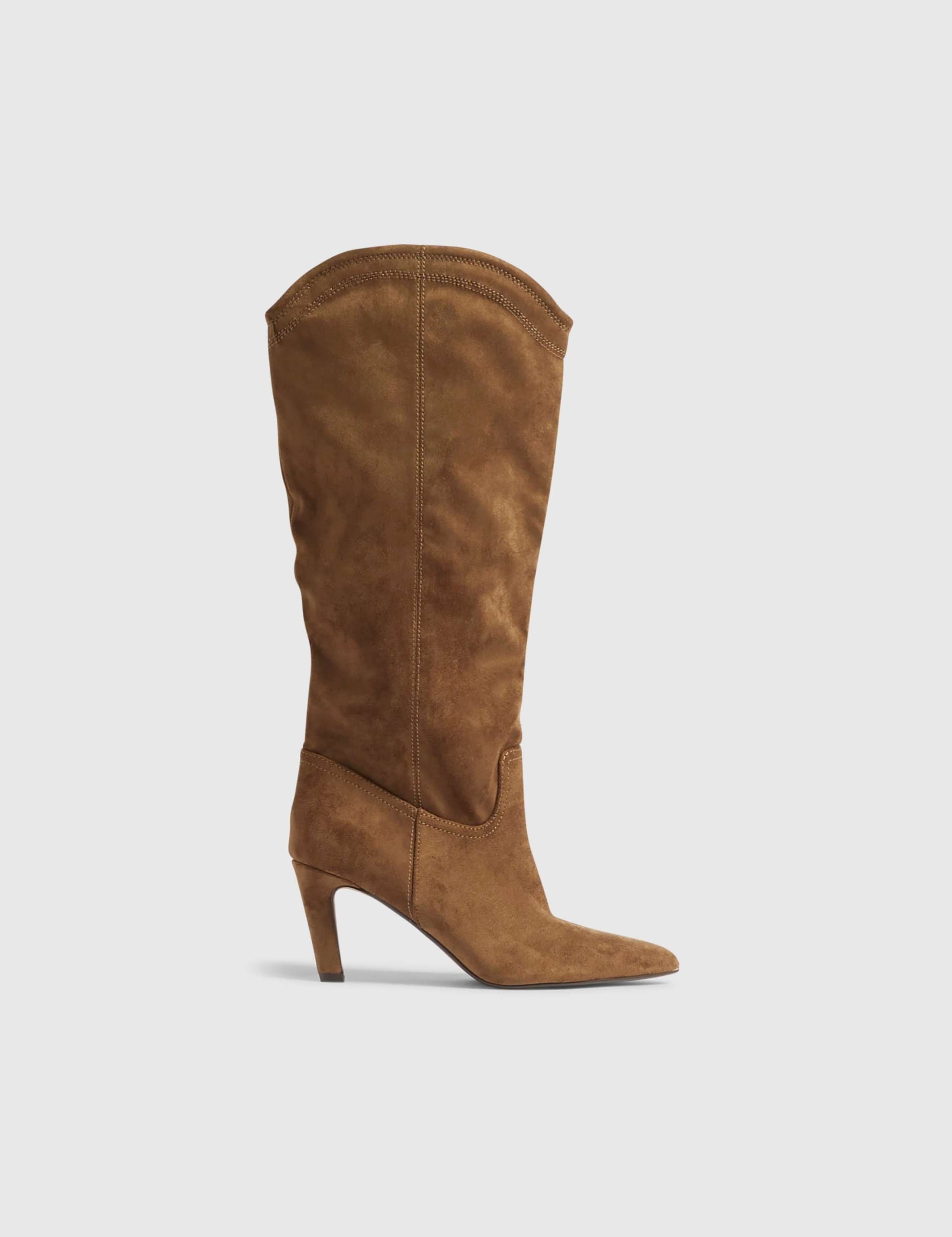 Stiletto Heel Pointed Toe Knee High Boots 1 of 5