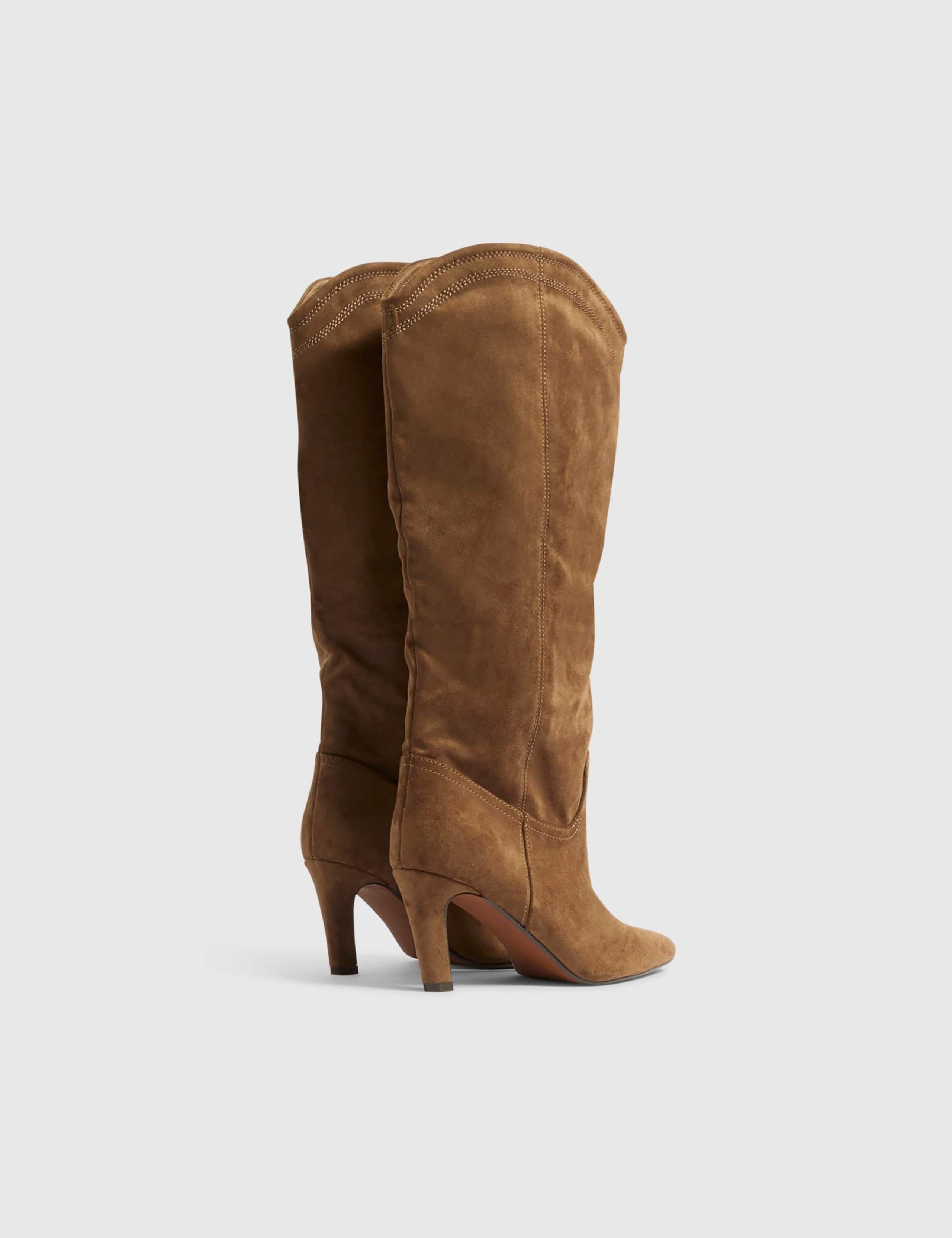 Stiletto Heel Pointed Toe Knee High Boots 5 of 5