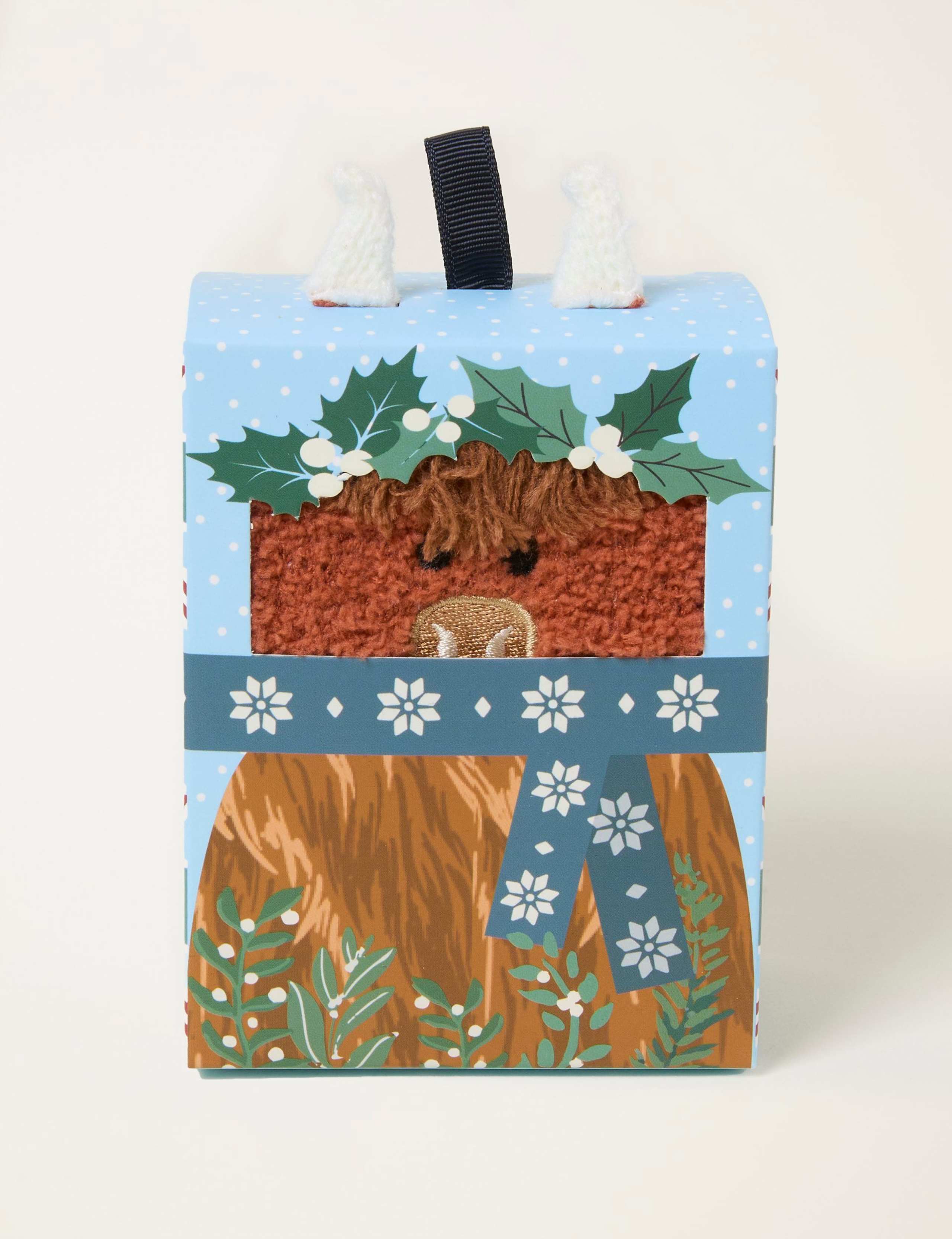 Fluffy Highland Cow Socks in a Box 3 of 3