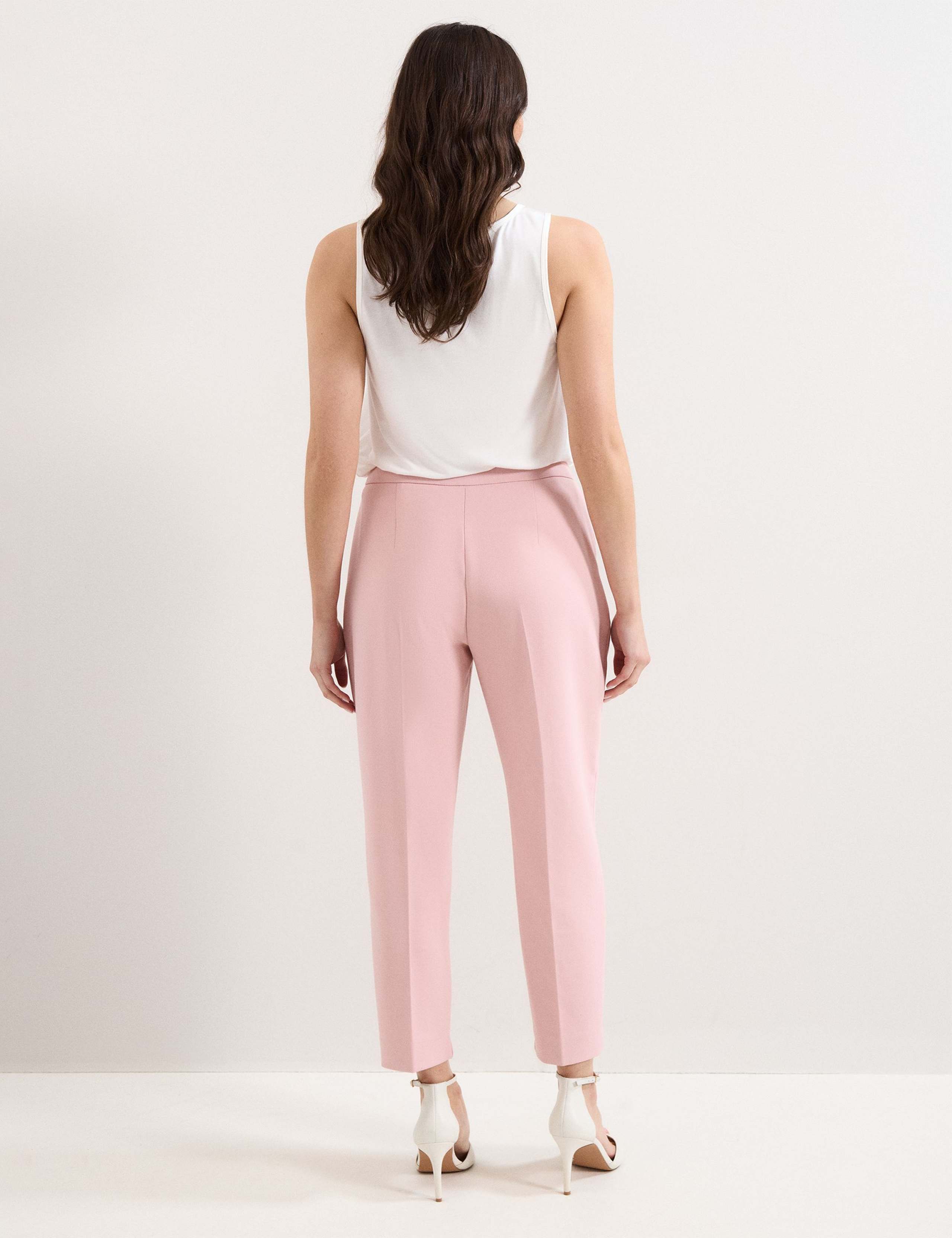 High Waisted Tailored Cropped Trousers 4 of 6