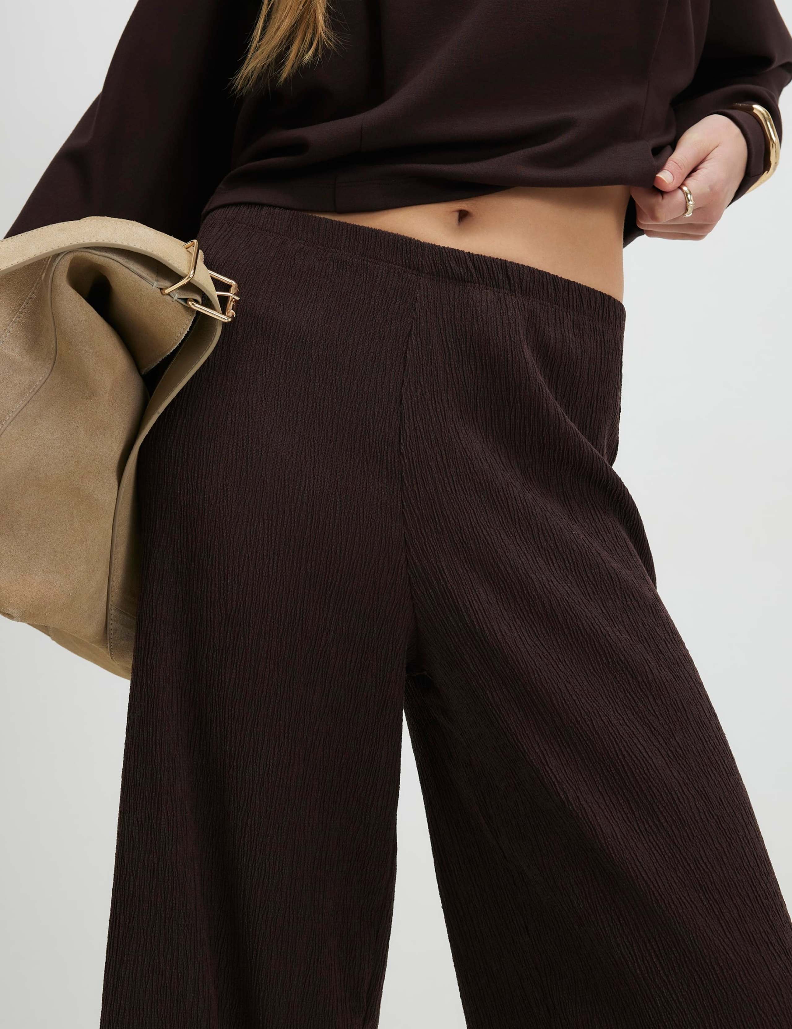 Pure Cotton Pull On Textured Culottes 4 of 4