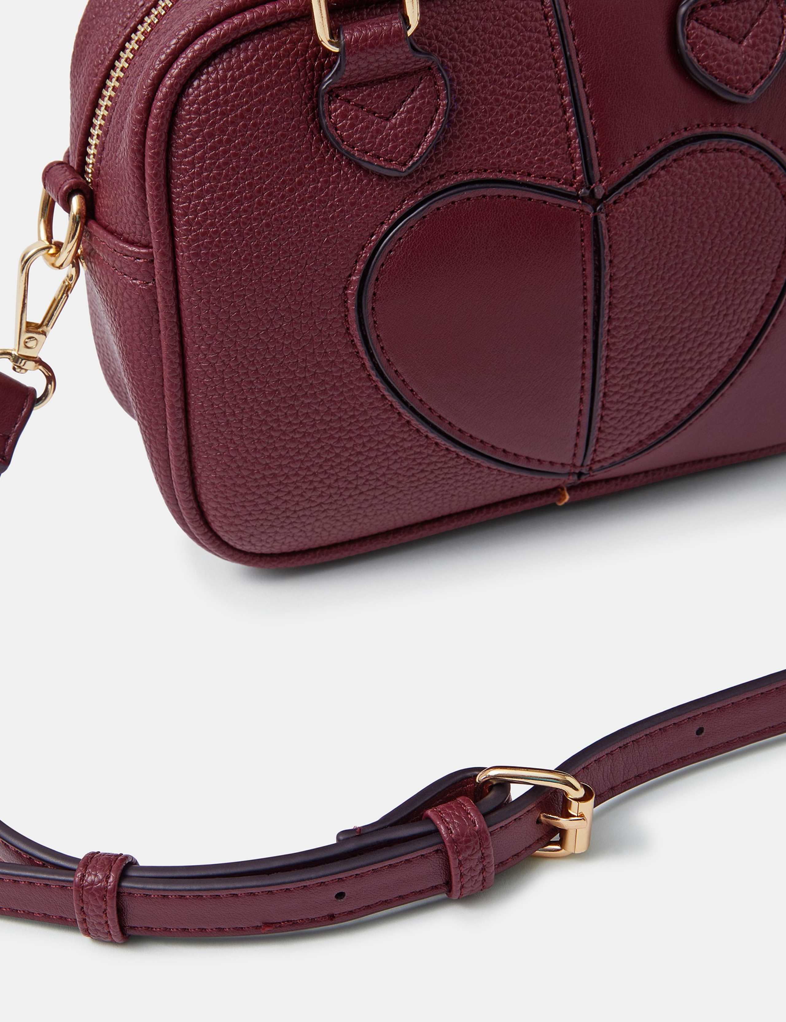 Heart Patch Top Handle Cross Body Bag 4 of 4