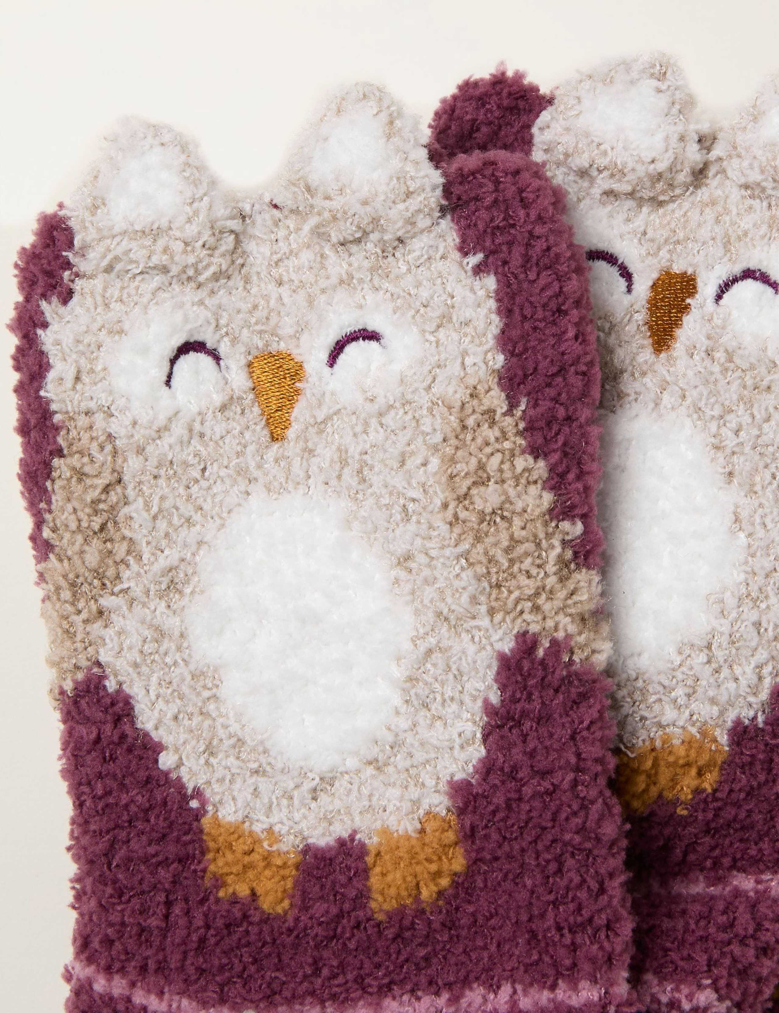 Owl Fluffy Socks in a Box 2 of 3