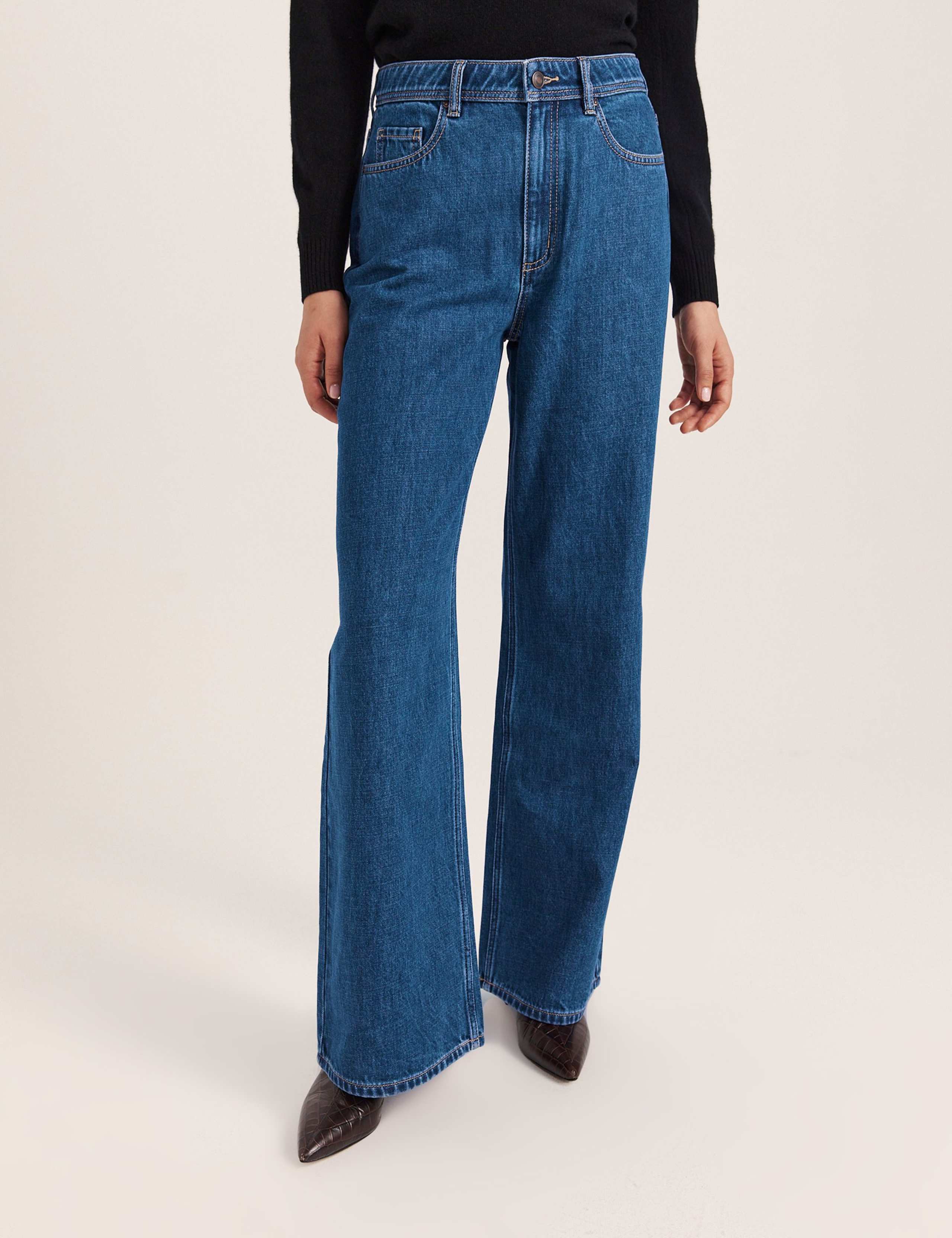 High Waisted Wide Leg Jeans 2 of 7