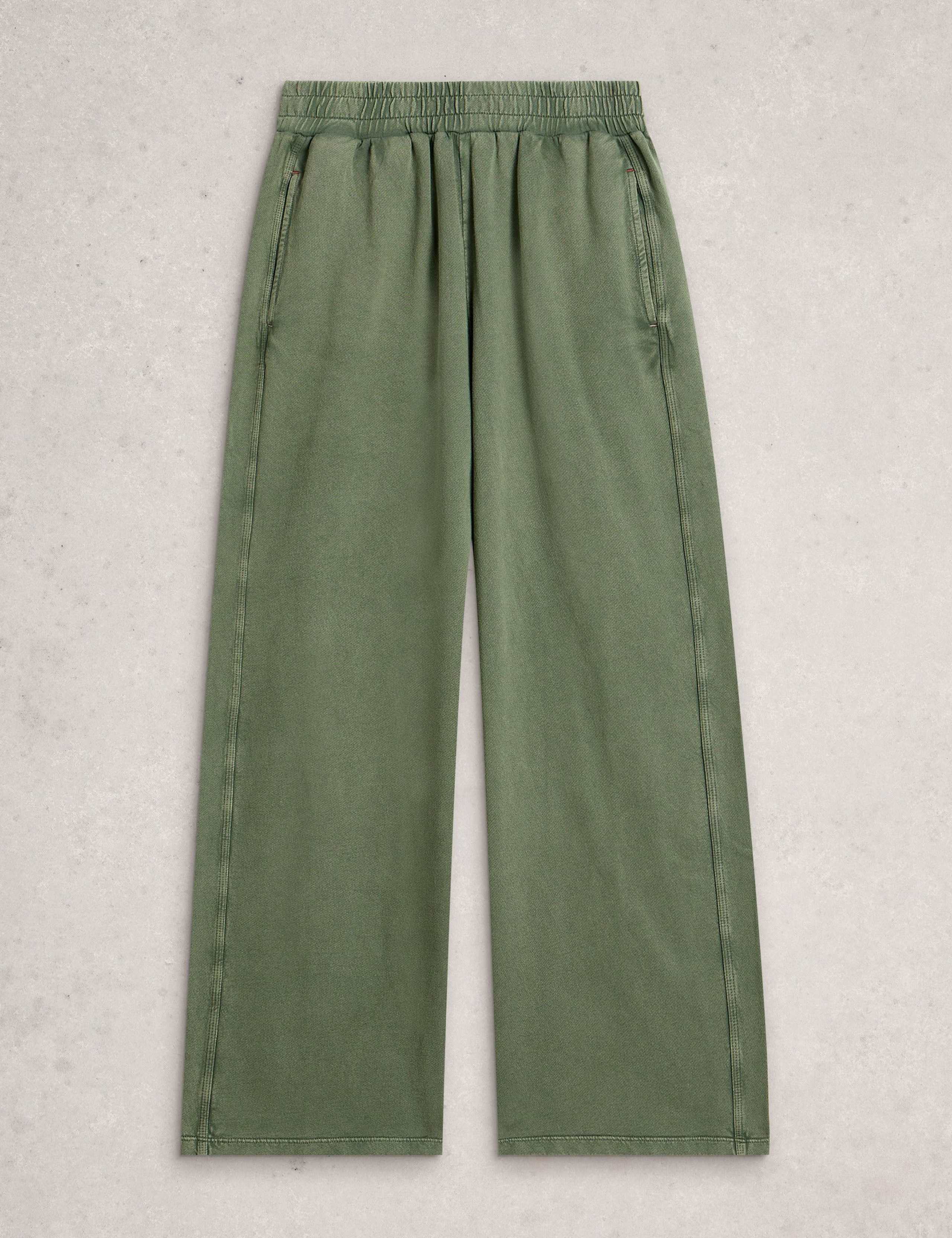 Pure Cotton Wide Leg Joggers 2 of 6