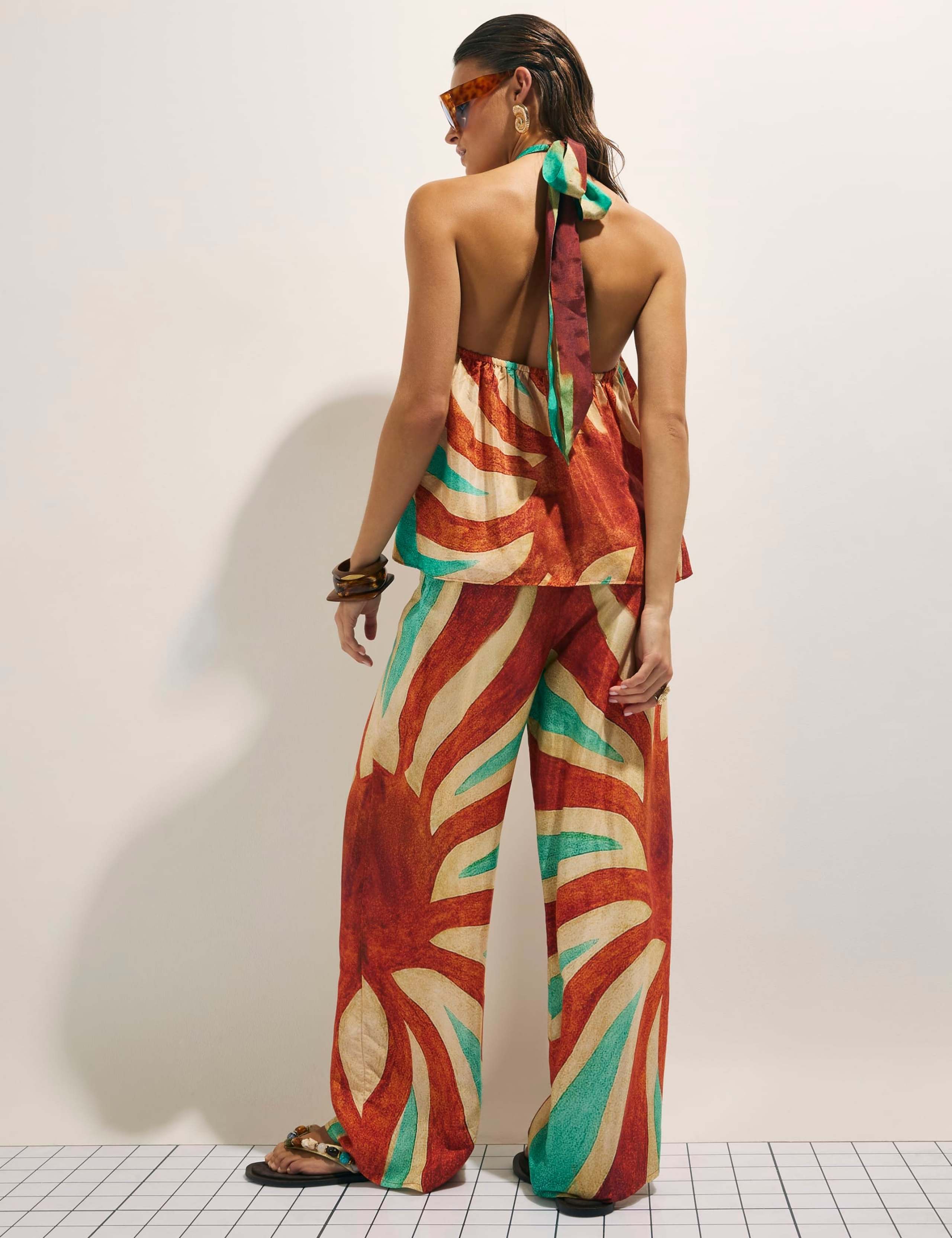 Swirl Print Wide Leg Trousers 2 of 4
