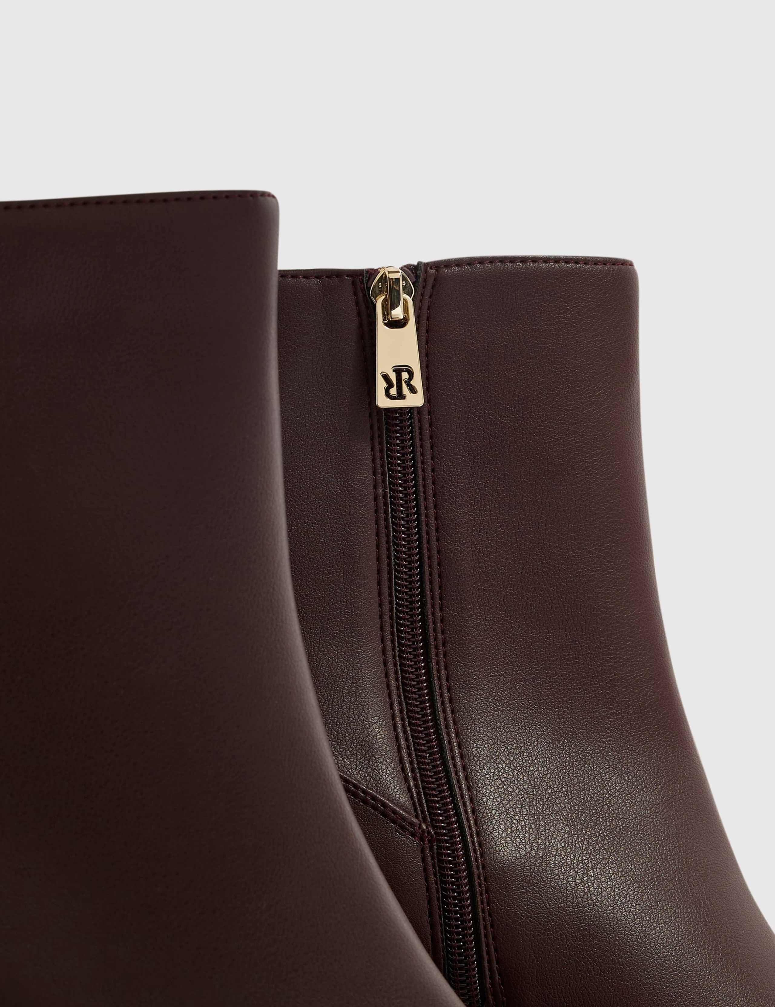 Toe Cap Block Heel Ankle Boots 5 of 5