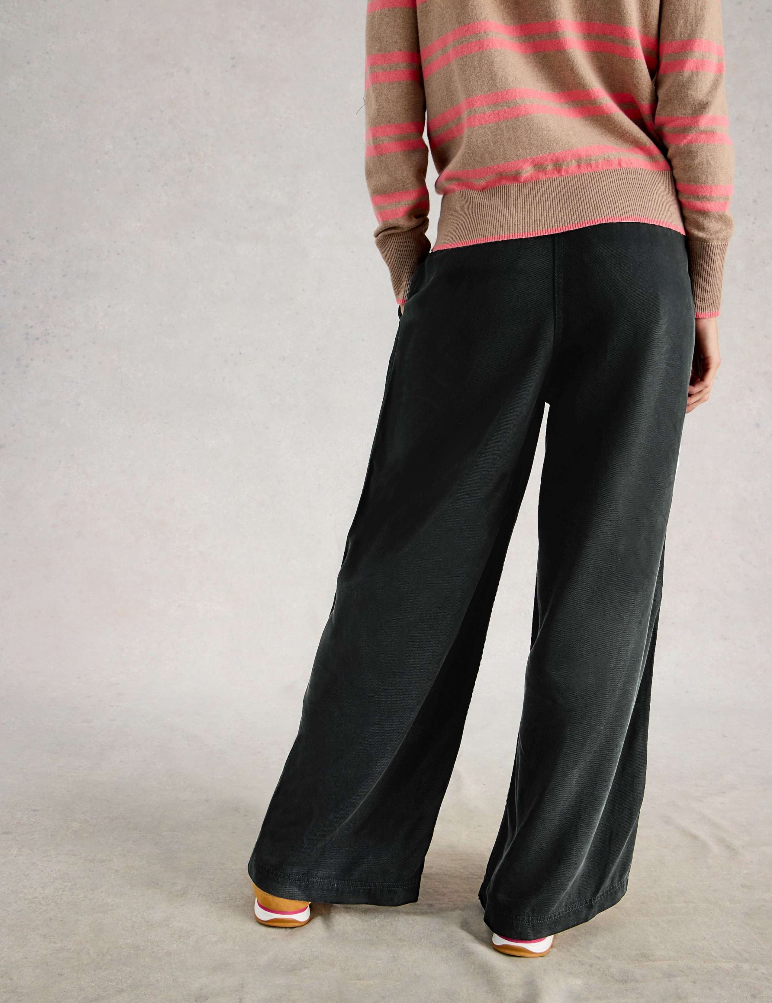 Pure Lyocell Wide Leg Trousers 3 of 6