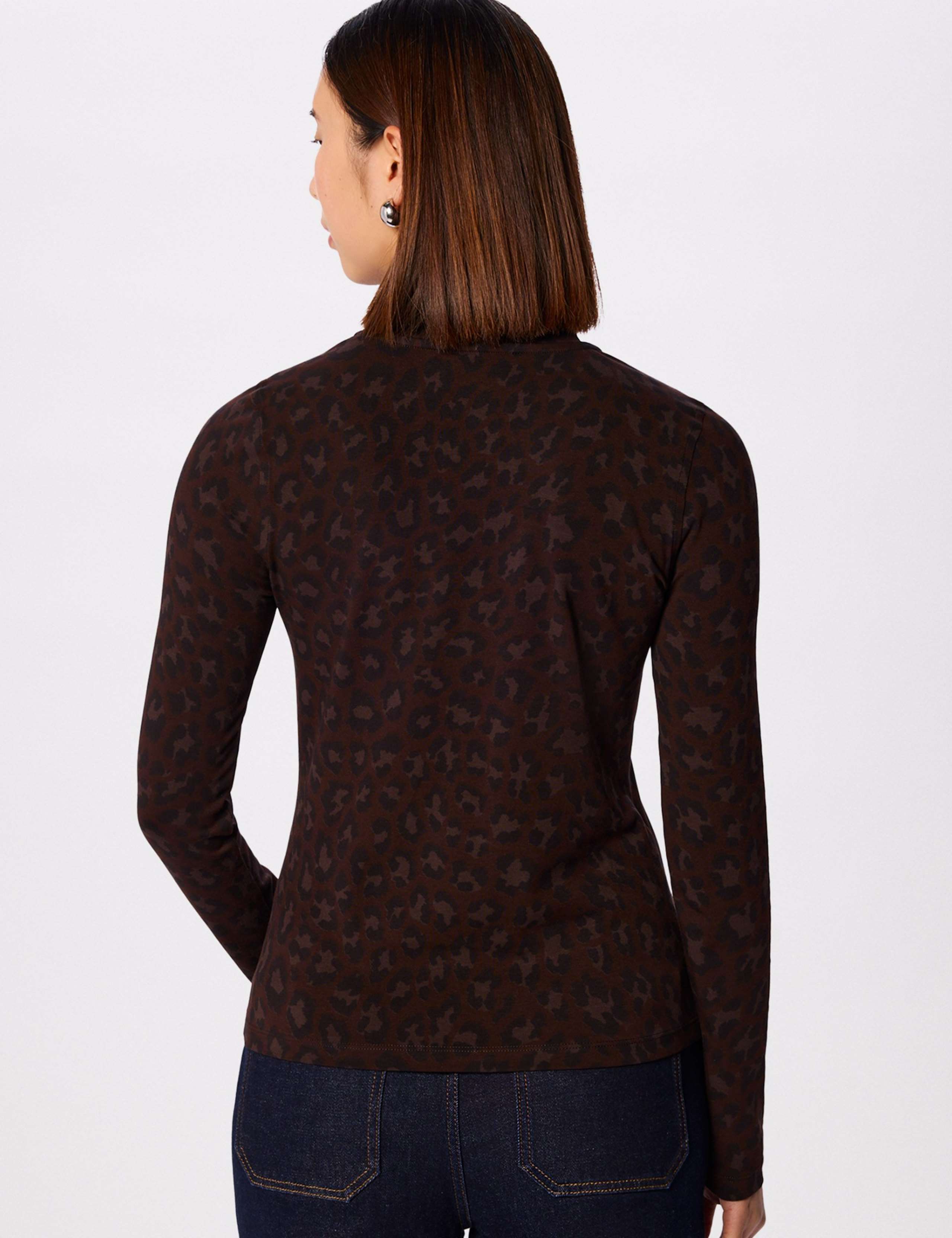 Cotton Rich Leopard Print Top 3 of 6
