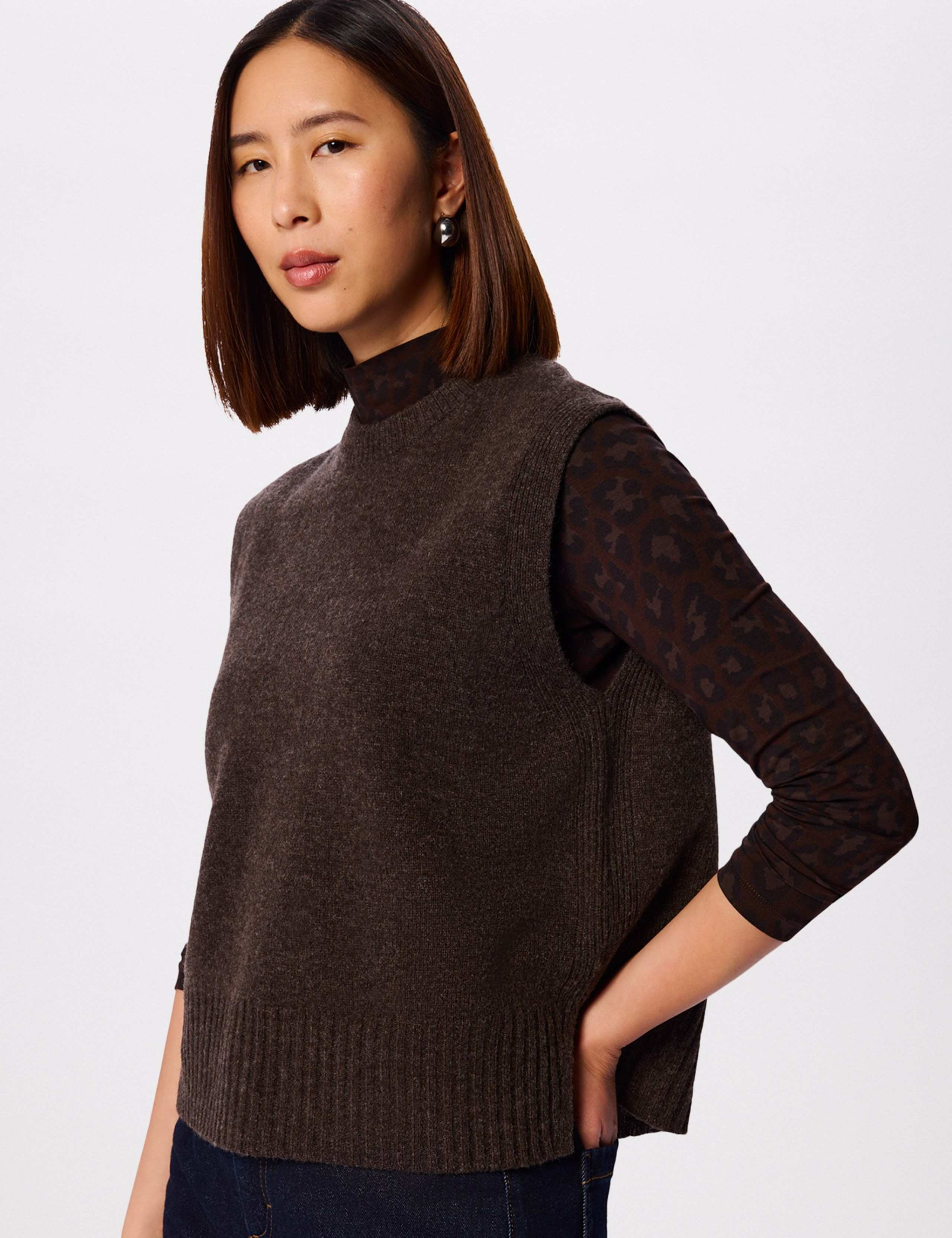 Cotton Rich Leopard Print Top 4 of 6