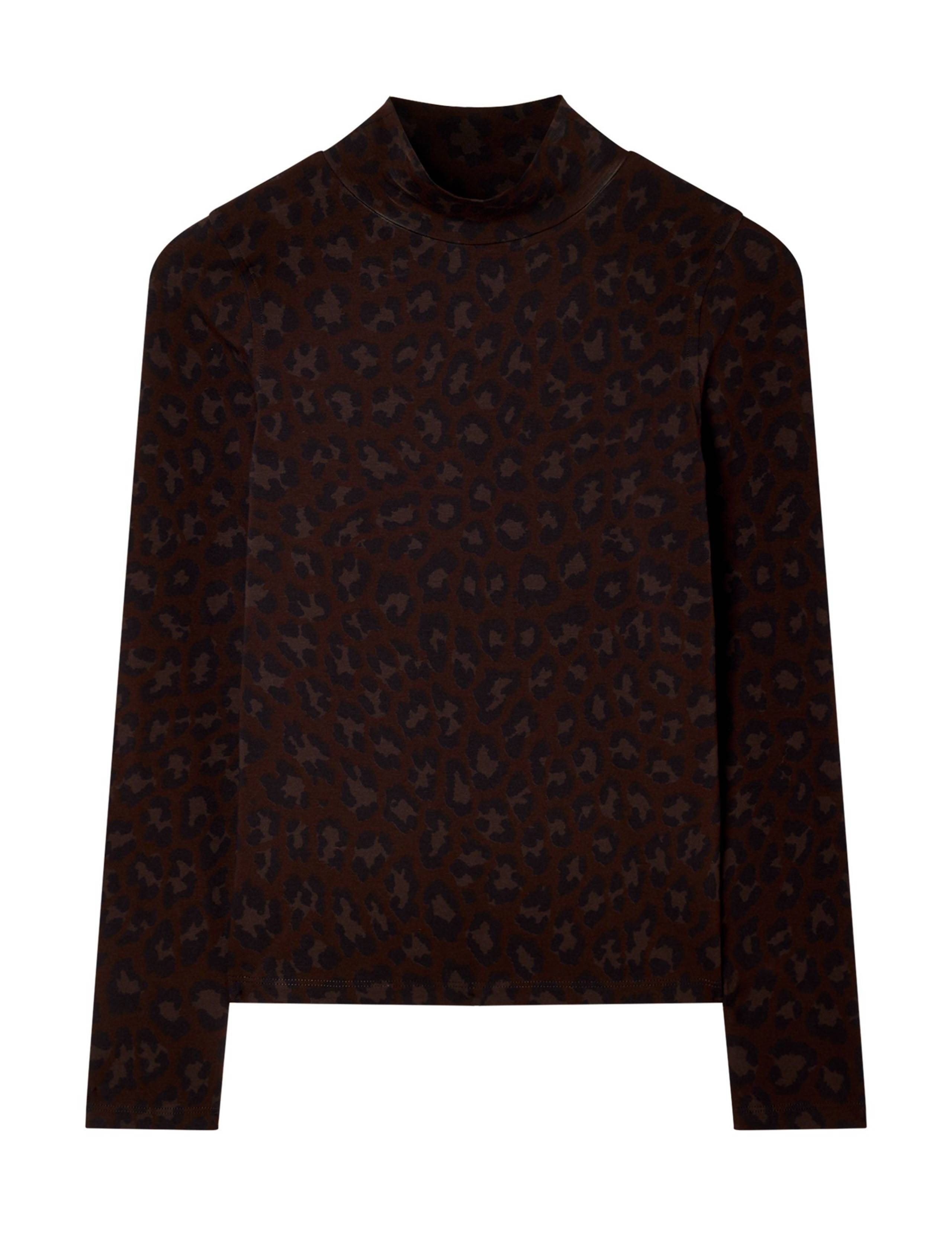 Cotton Rich Leopard Print Top 2 of 6