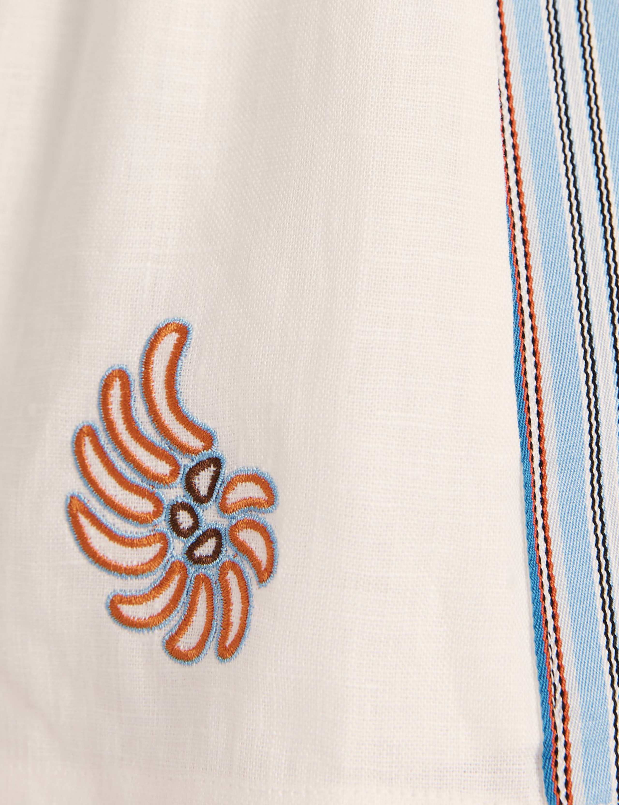 Pure Linen Embroidered Shorts 9 of 9