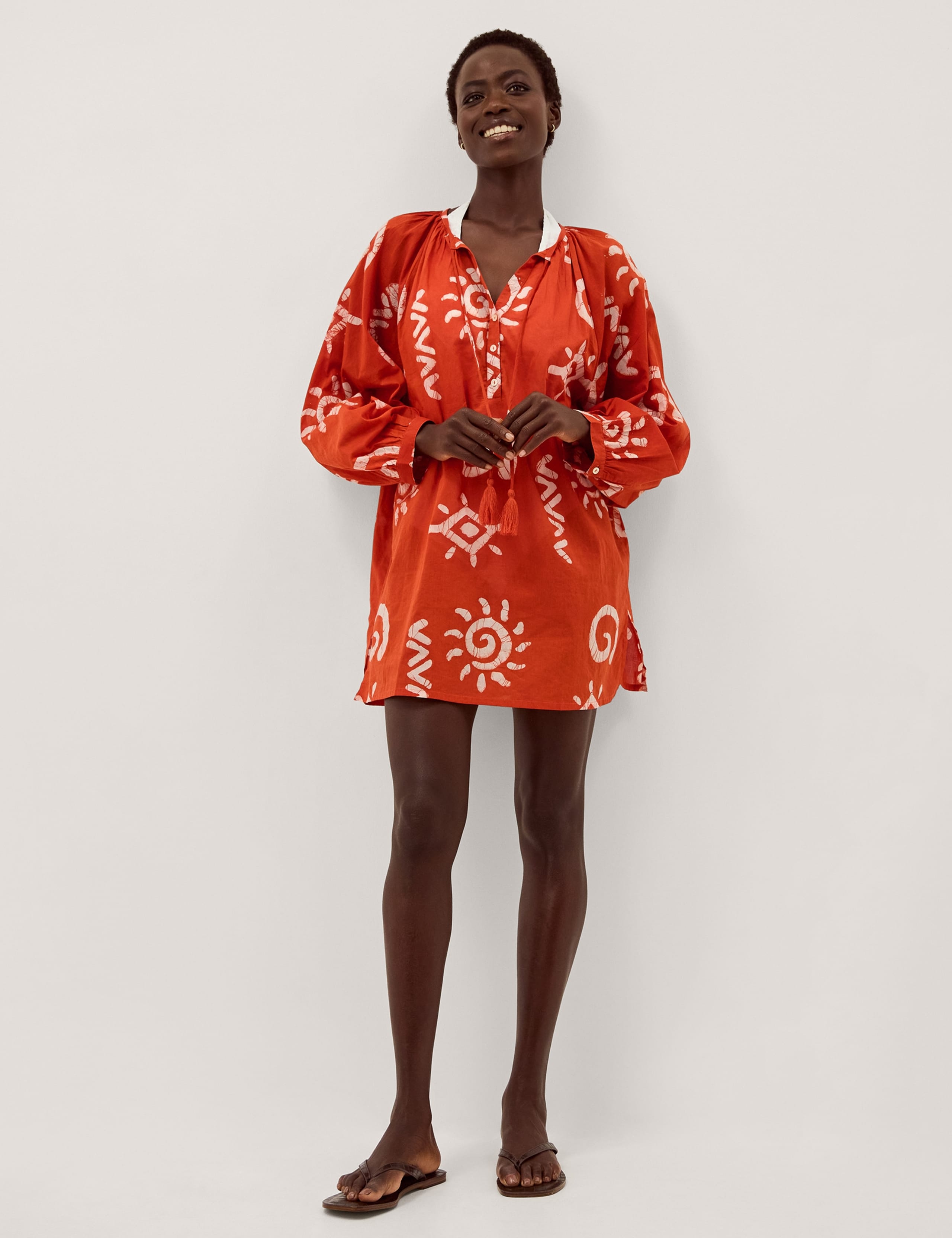 Pure Cotton Beach Cover Up Kaftan 1 of 6