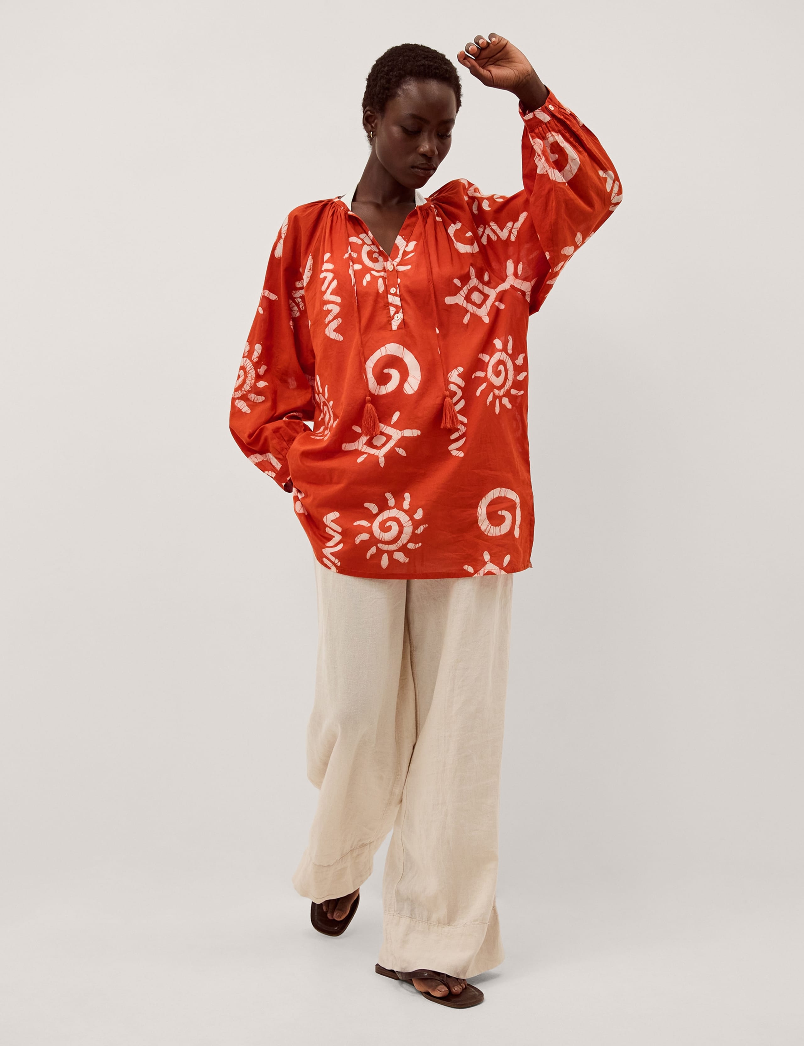 Pure Cotton Beach Cover Up Kaftan 3 of 6