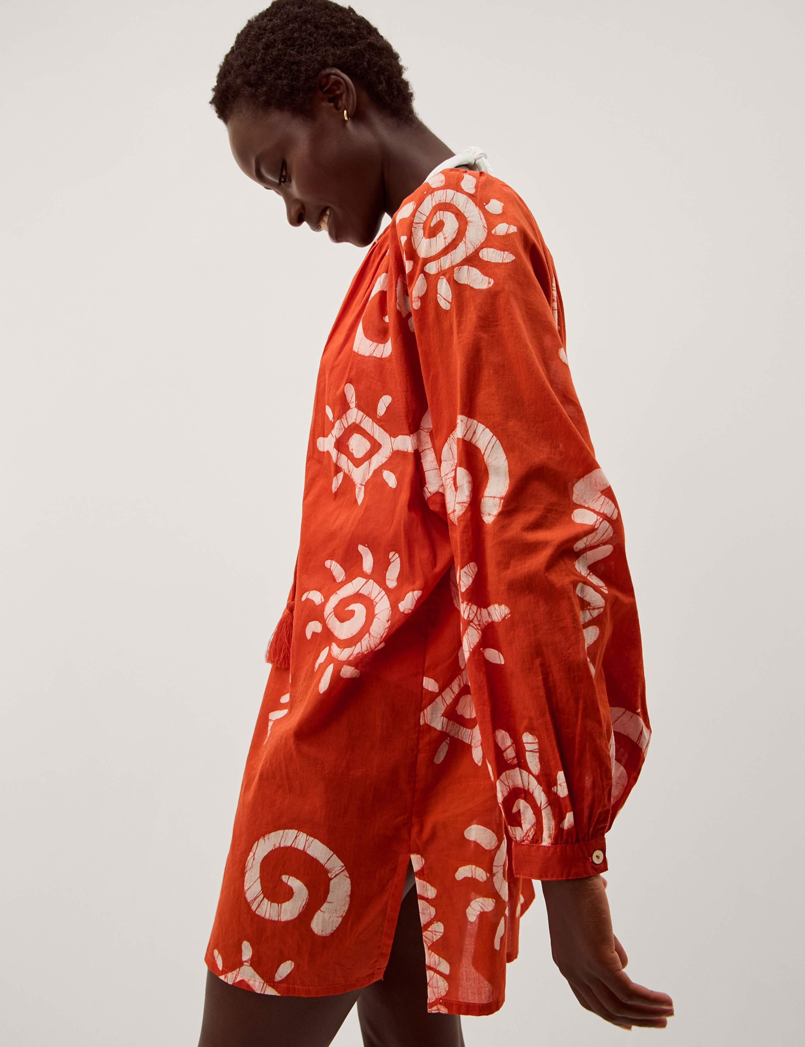 Pure Cotton Beach Cover Up Kaftan 4 of 6