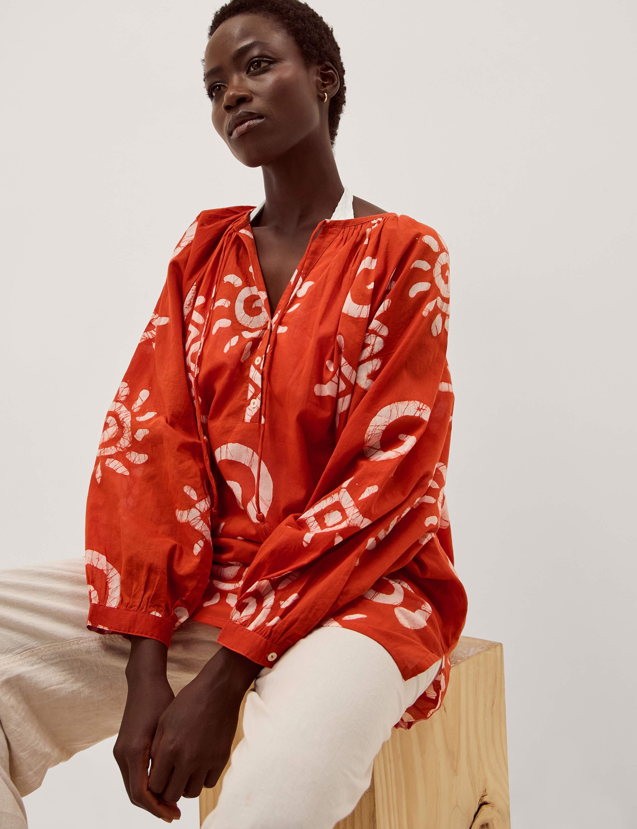 Pure Cotton Beach Cover Up Kaftan 5 of 6