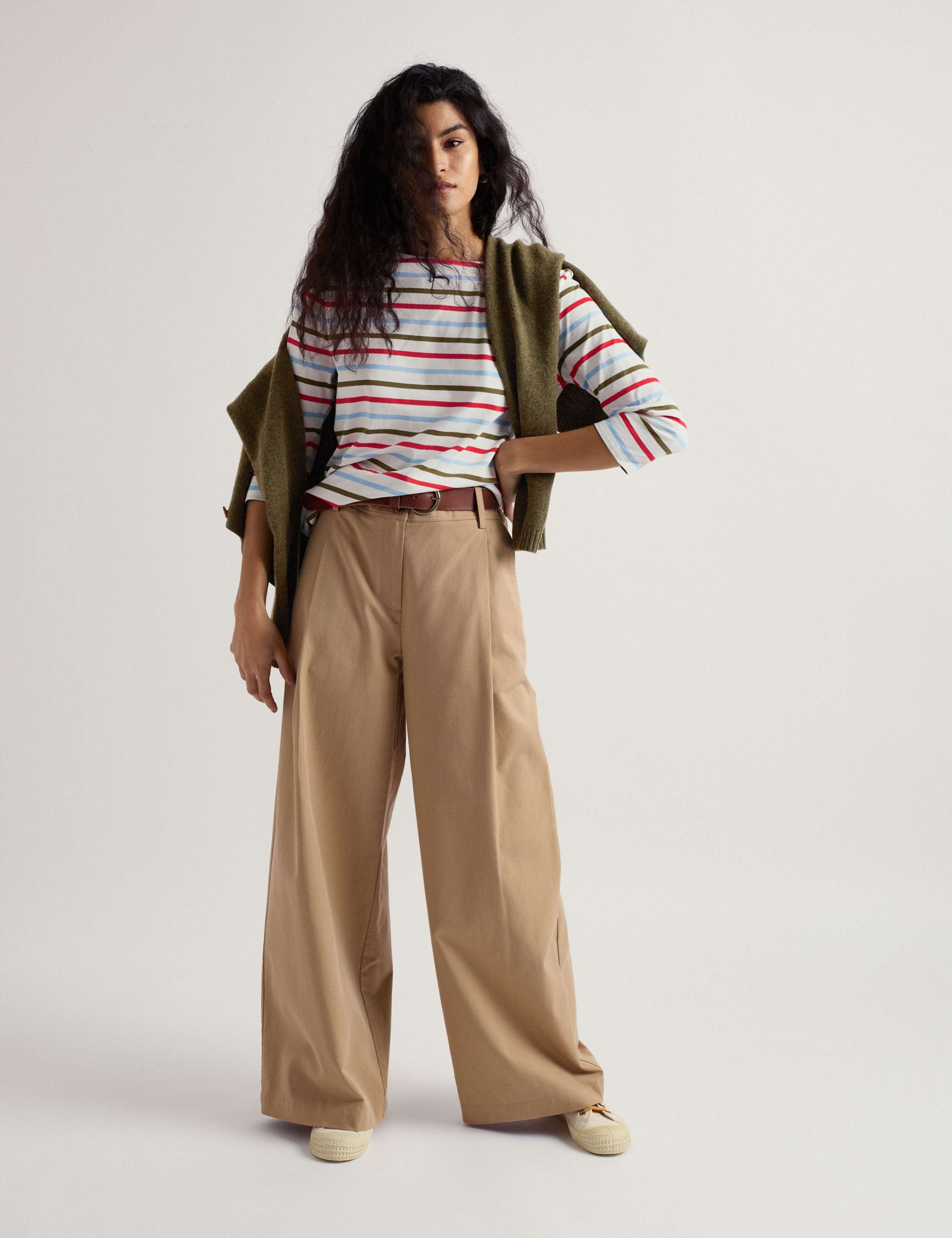 Pure Cotton Striped Crew Neck Top 4 of 6