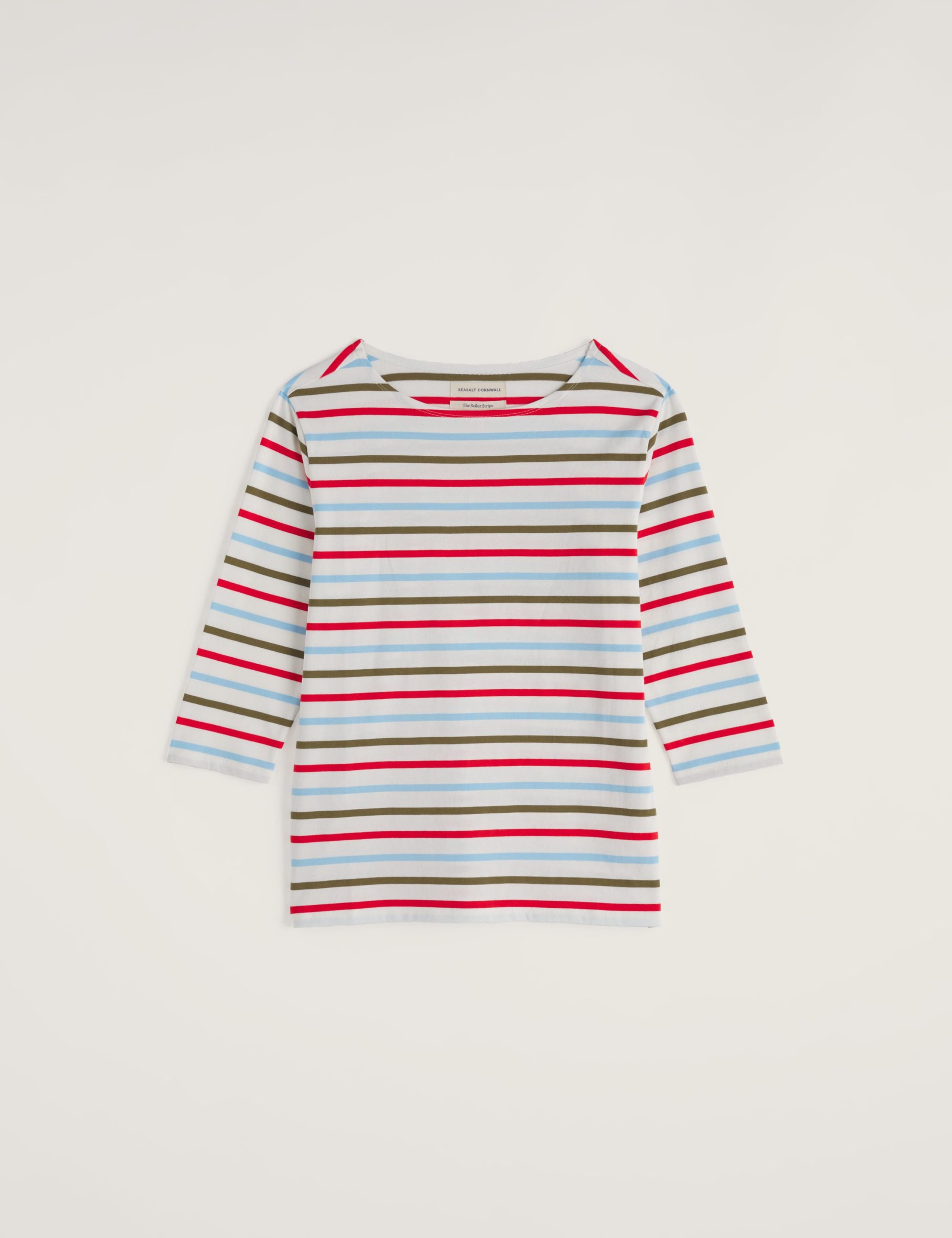 Pure Cotton Striped Crew Neck Top 2 of 6