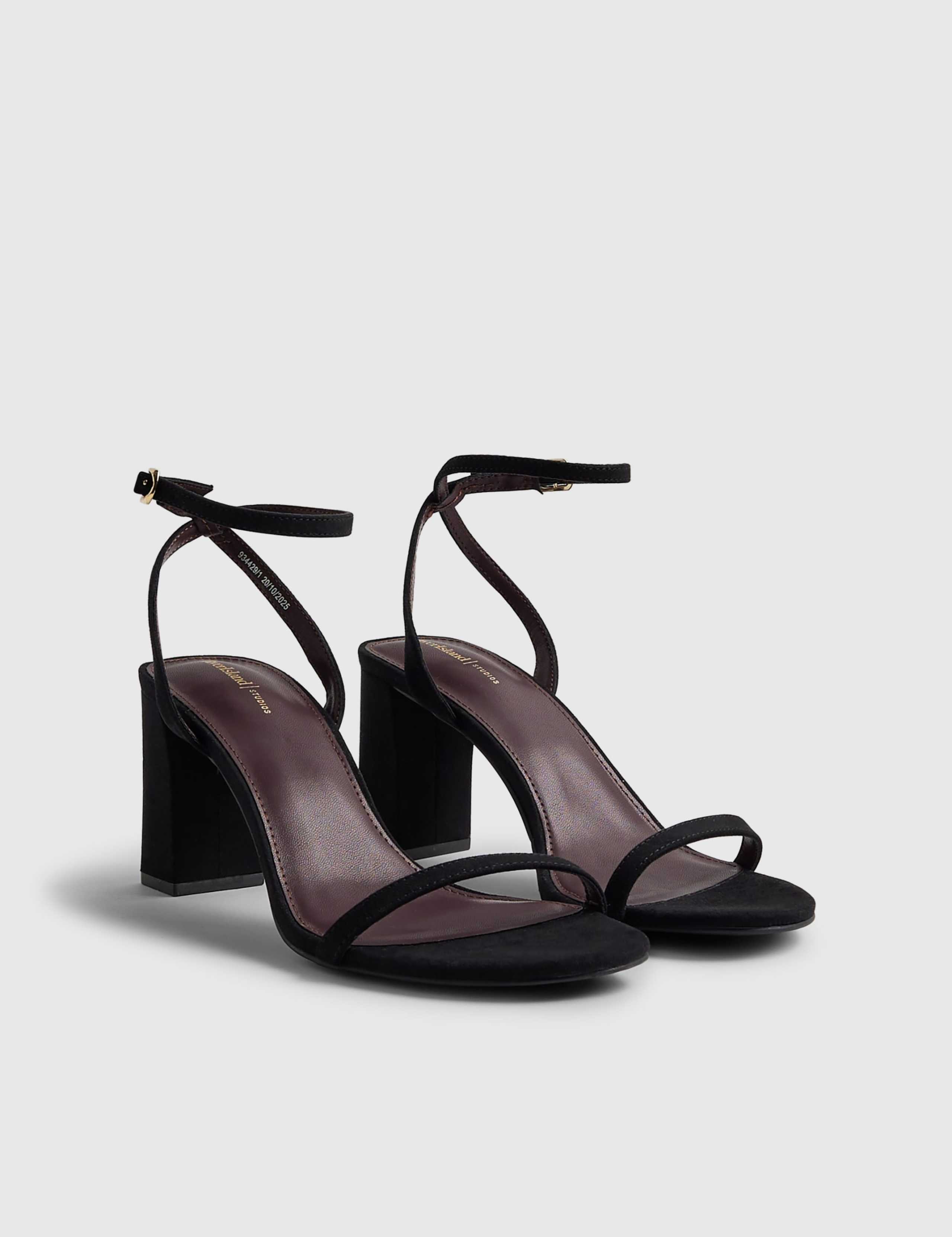 Wide Fit Ankle Strap Block Heel Sandals 3 of 5
