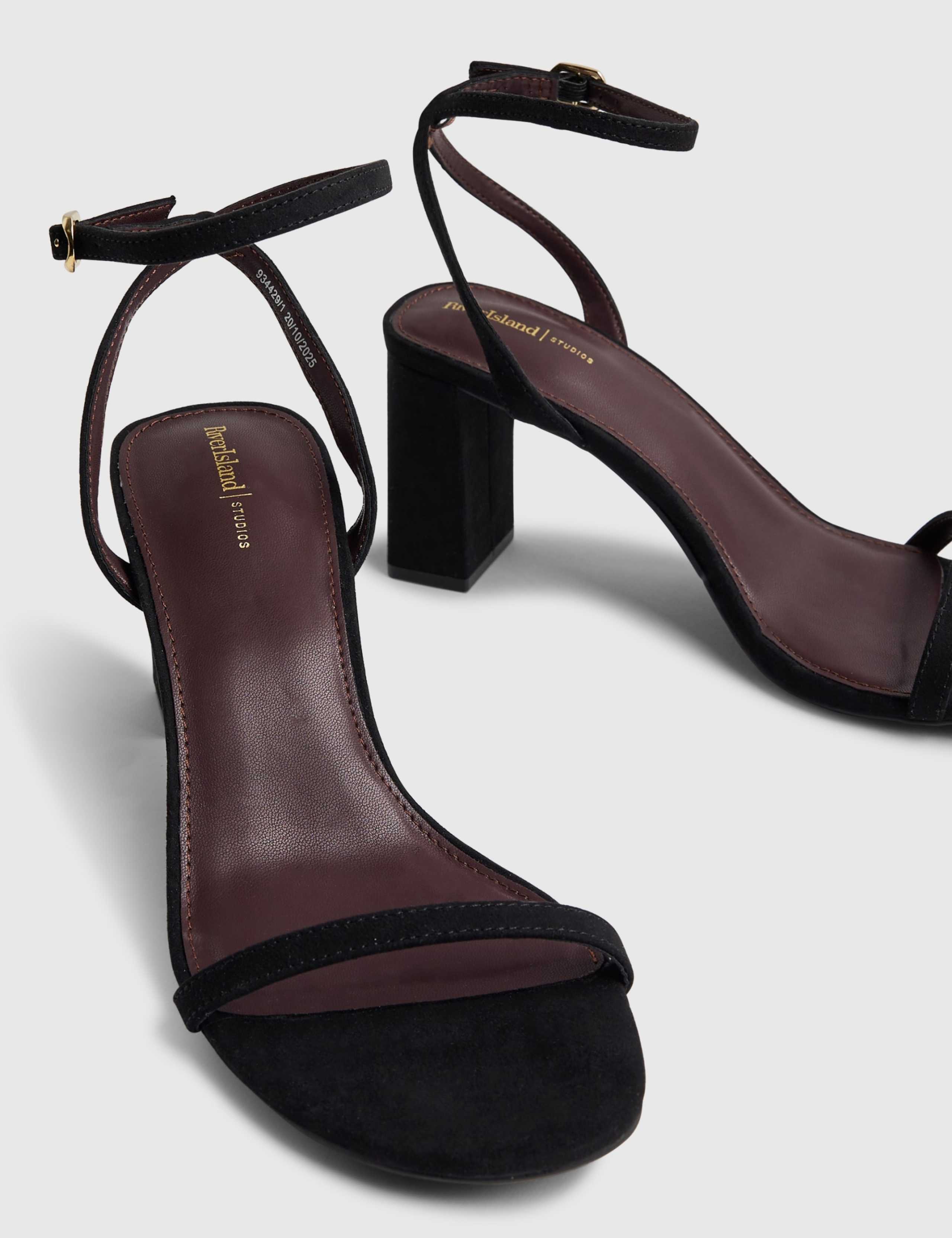 Wide Fit Ankle Strap Block Heel Sandals 4 of 5