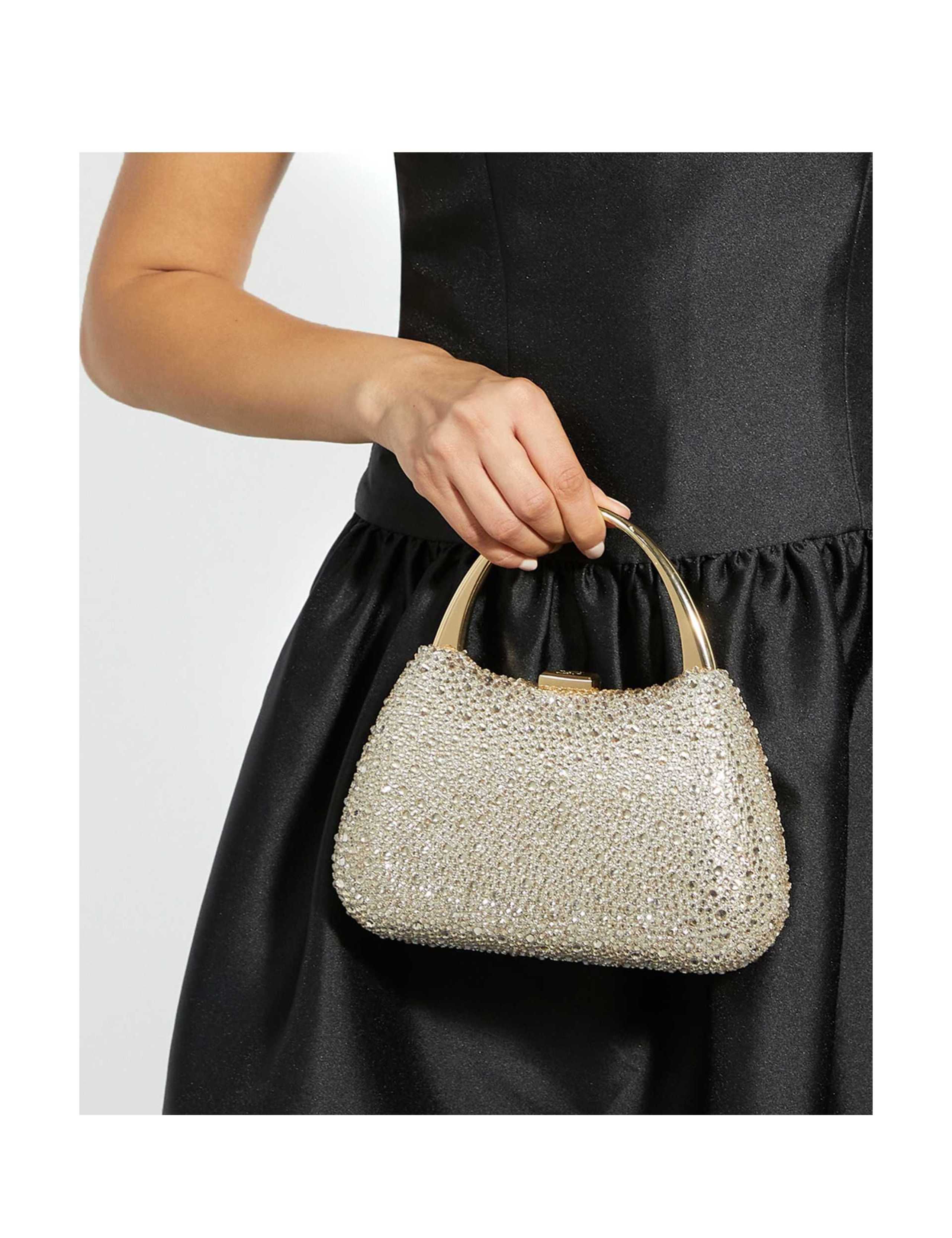 Diamanté Chain Strap Clutch Bag 4 of 6