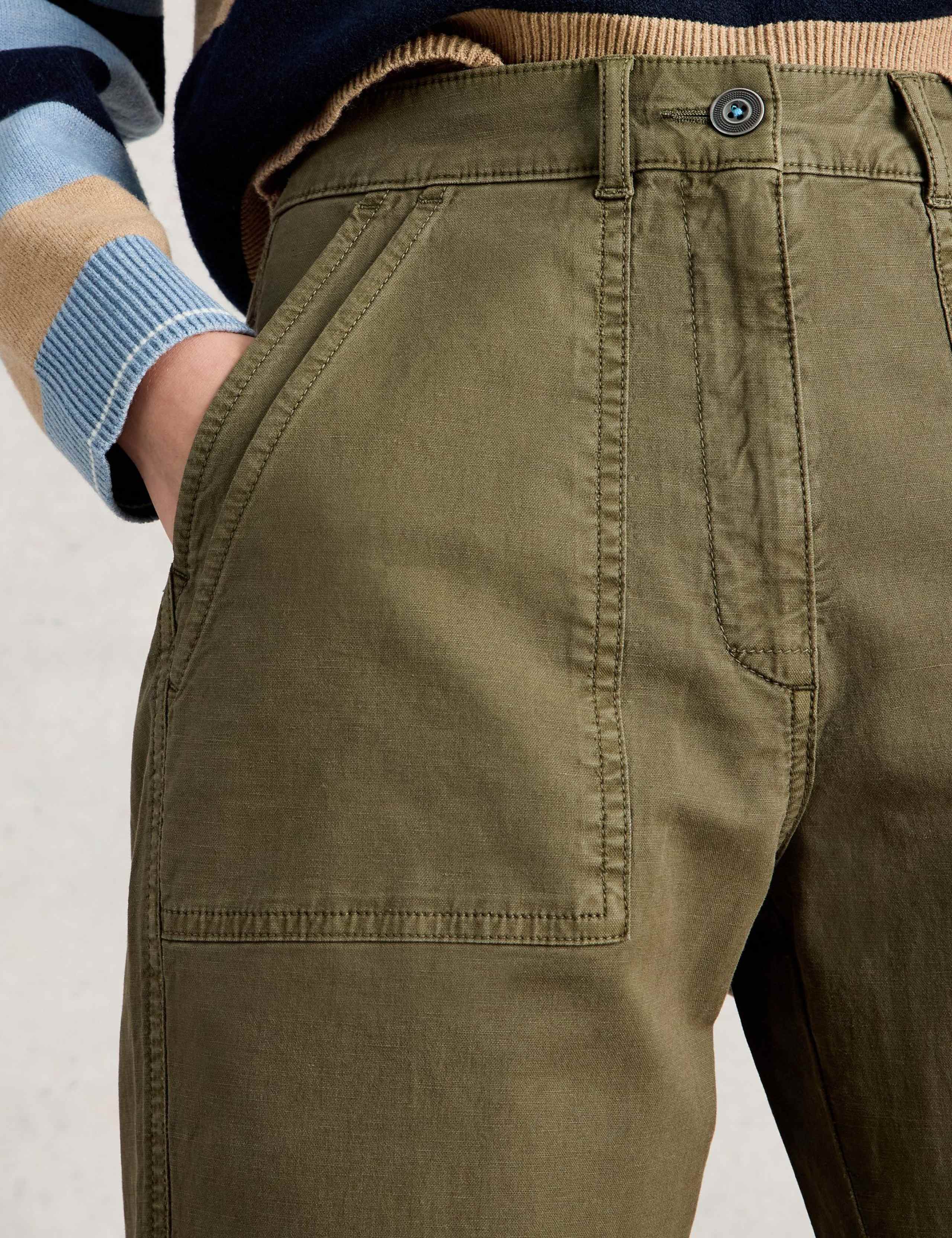 Tapered Ankle Grazer Chinos with Linen 5 of 6