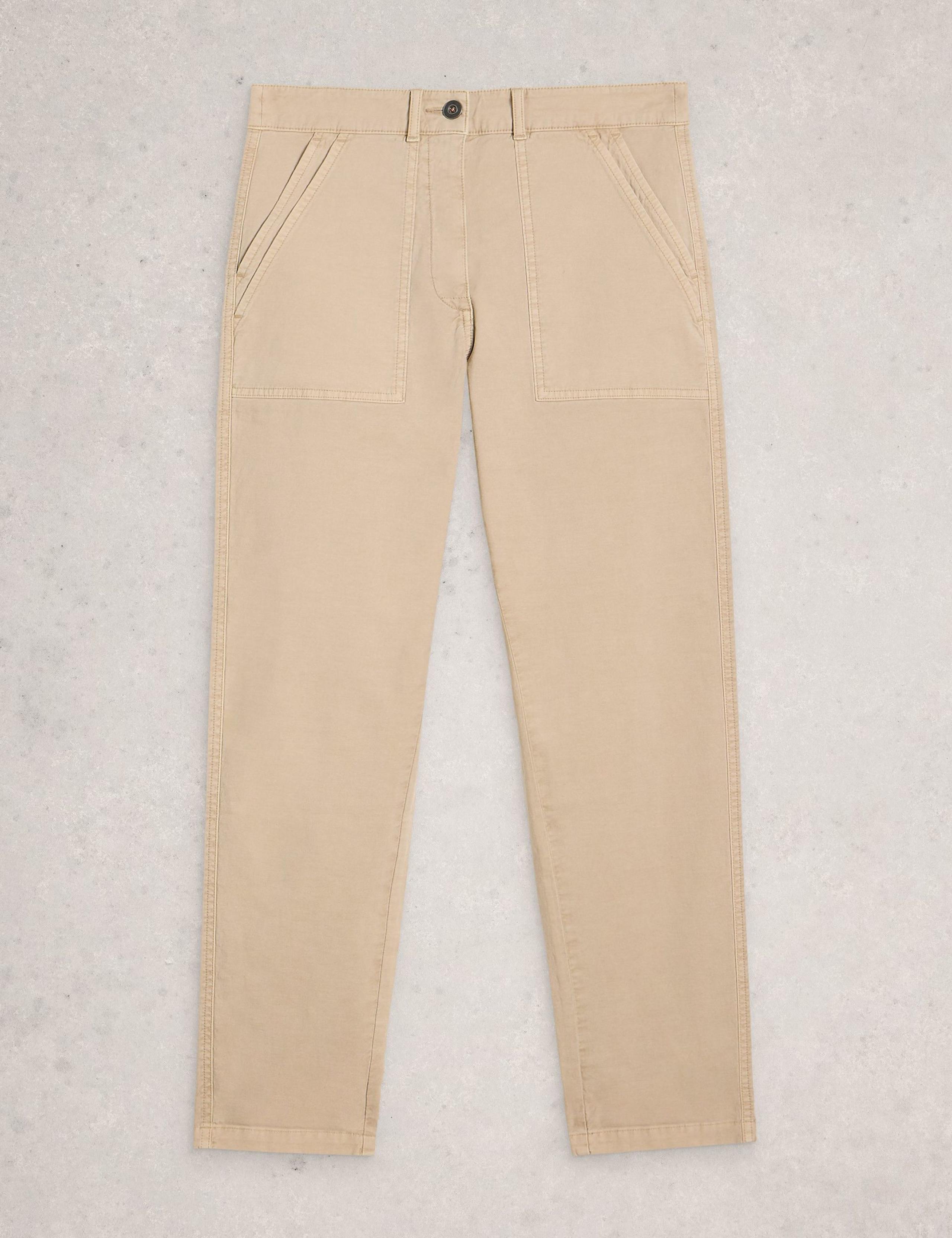 Tapered Ankle Grazer Chinos with Linen 2 of 6