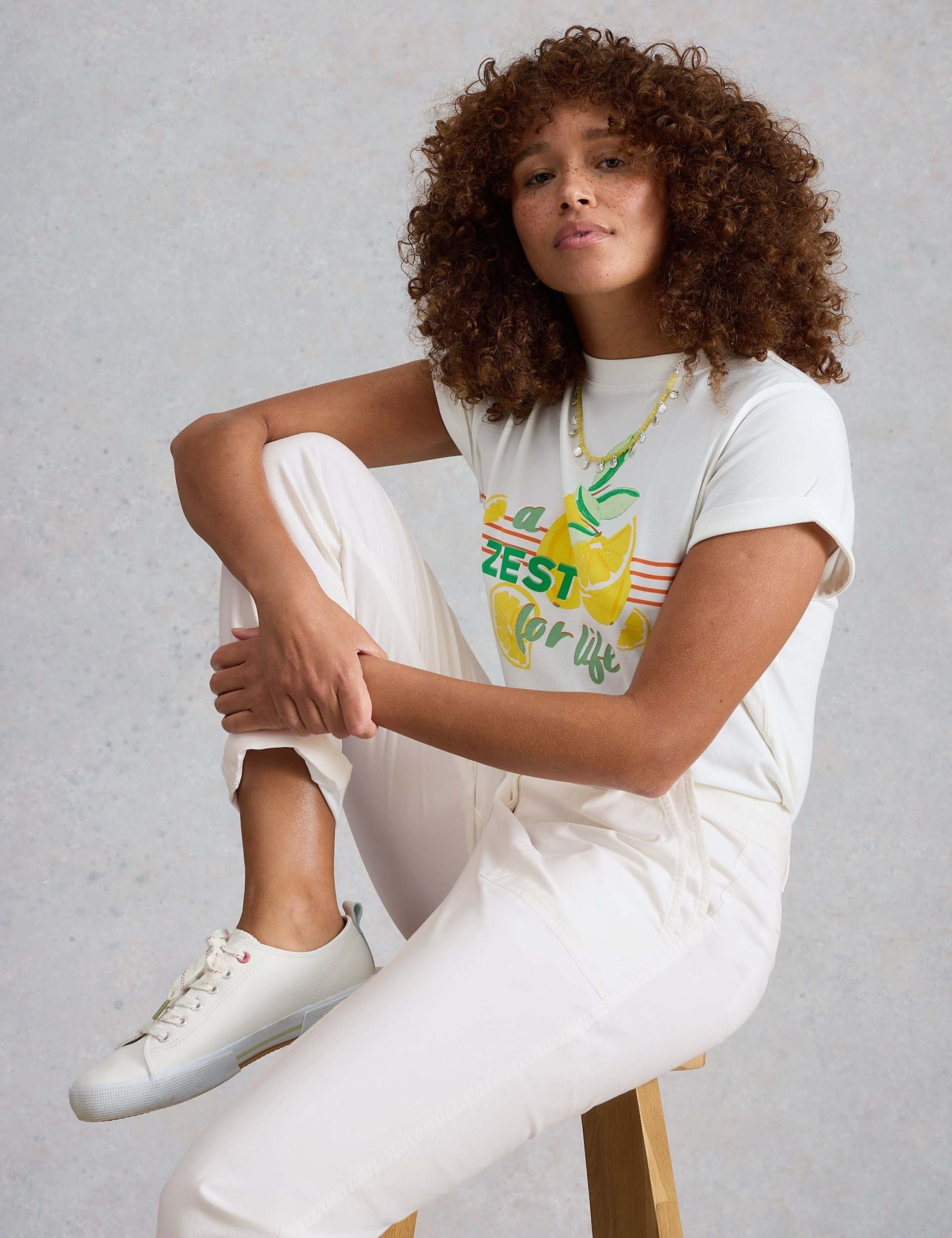 Tapered Ankle Grazer Chinos with Linen 5 of 6