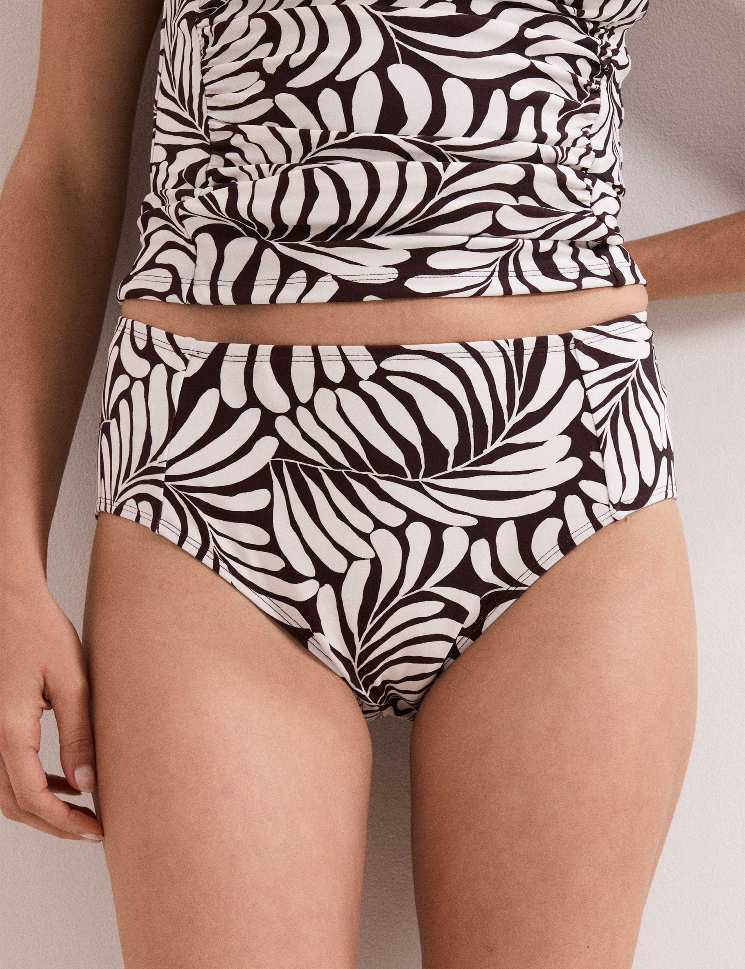 Printed High Waisted Bikini Bottoms 3 of 6