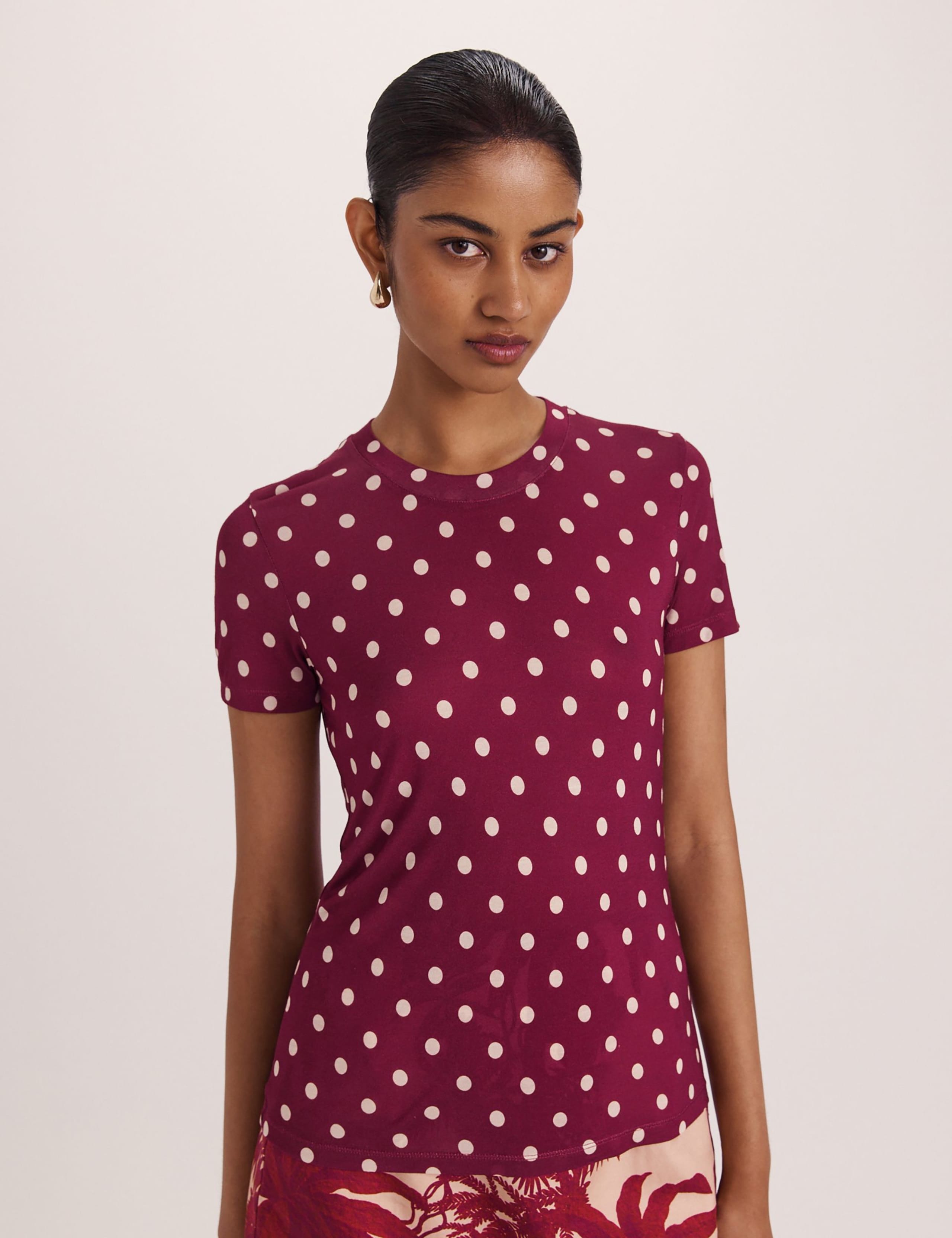 Modal Polka Dot T-Shirt 2 of 8