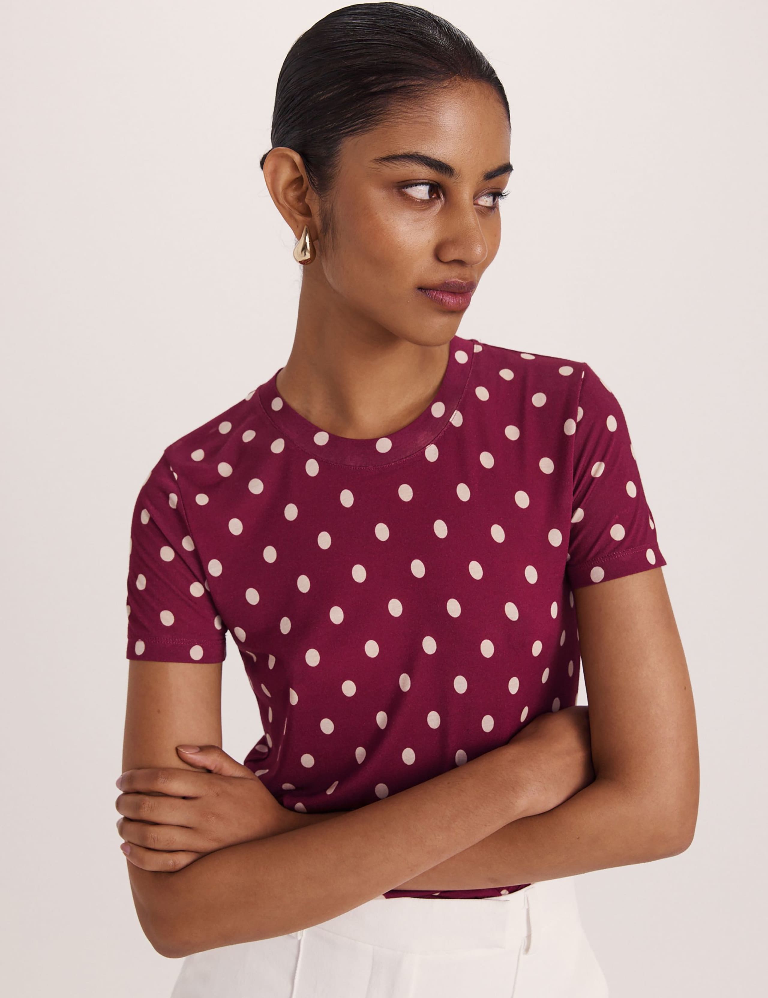 Modal Polka Dot T-Shirt 4 of 8
