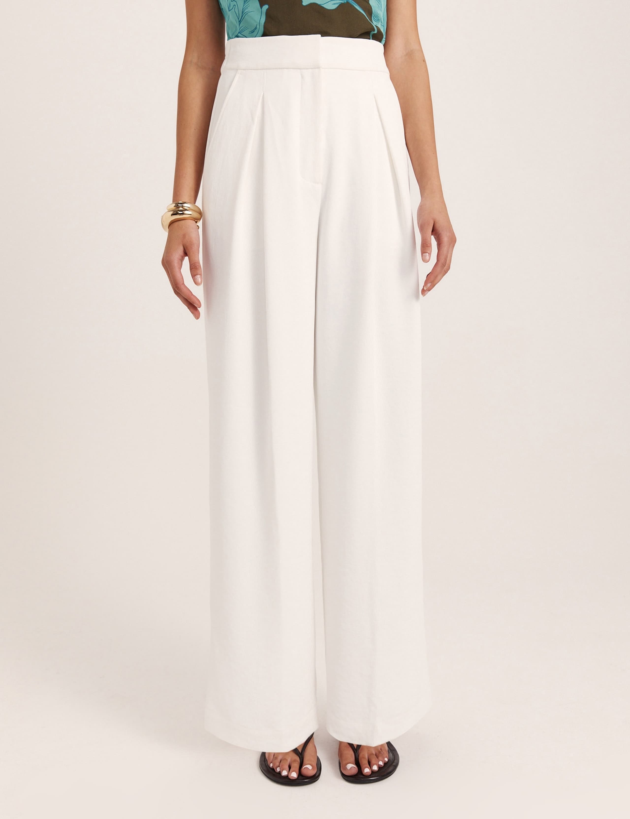 Wide Leg Lined Trousers 3 of 6