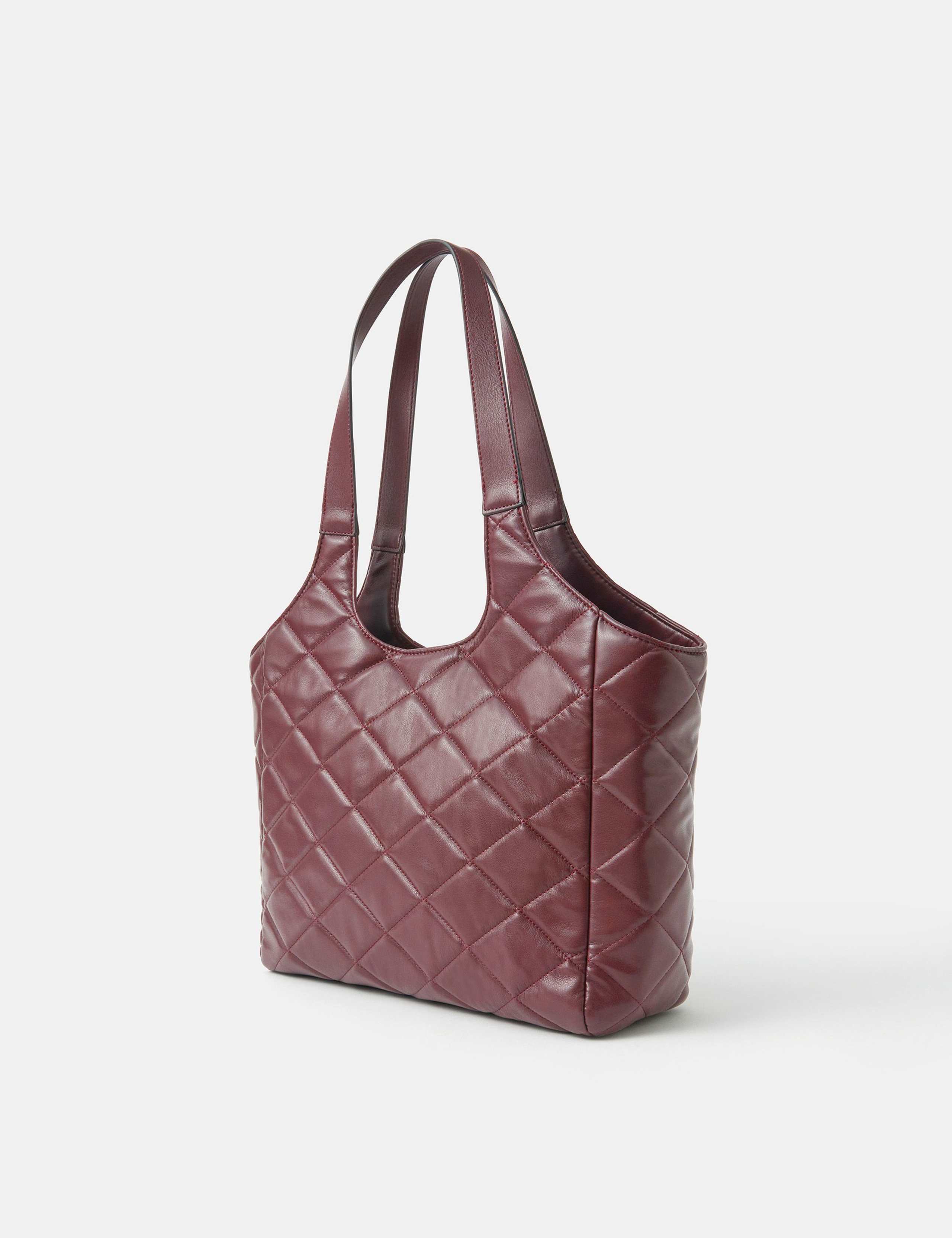 Faux Leather Quilted Shoulder Bag 2 of 4