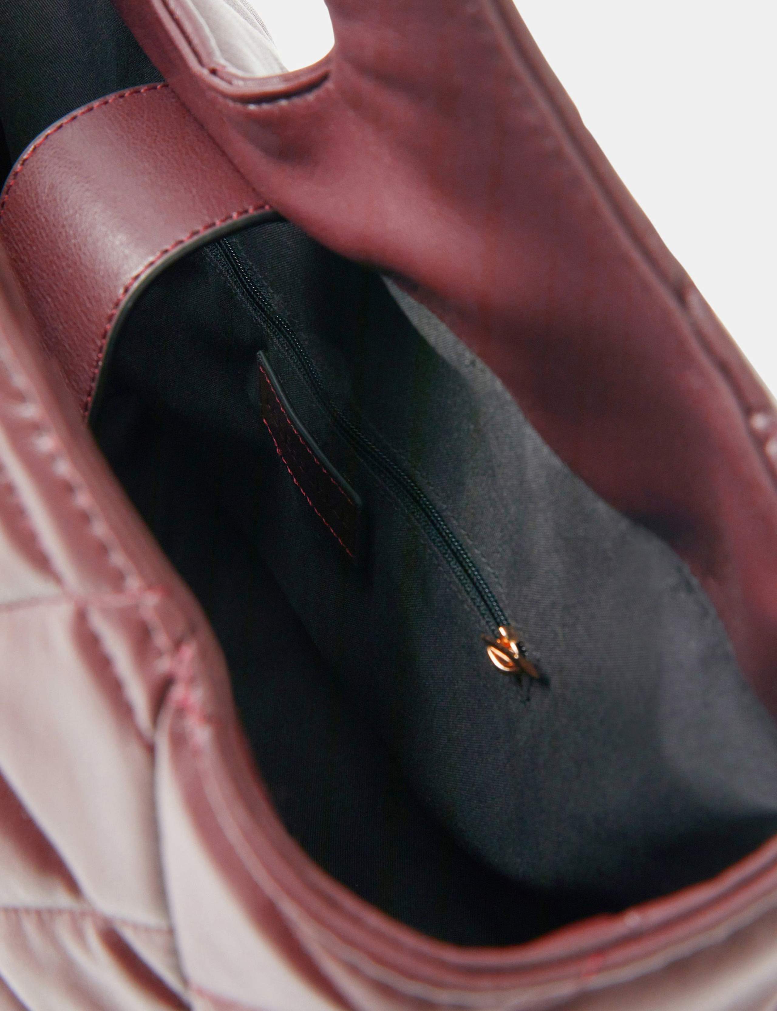 Faux Leather Quilted Shoulder Bag 3 of 4