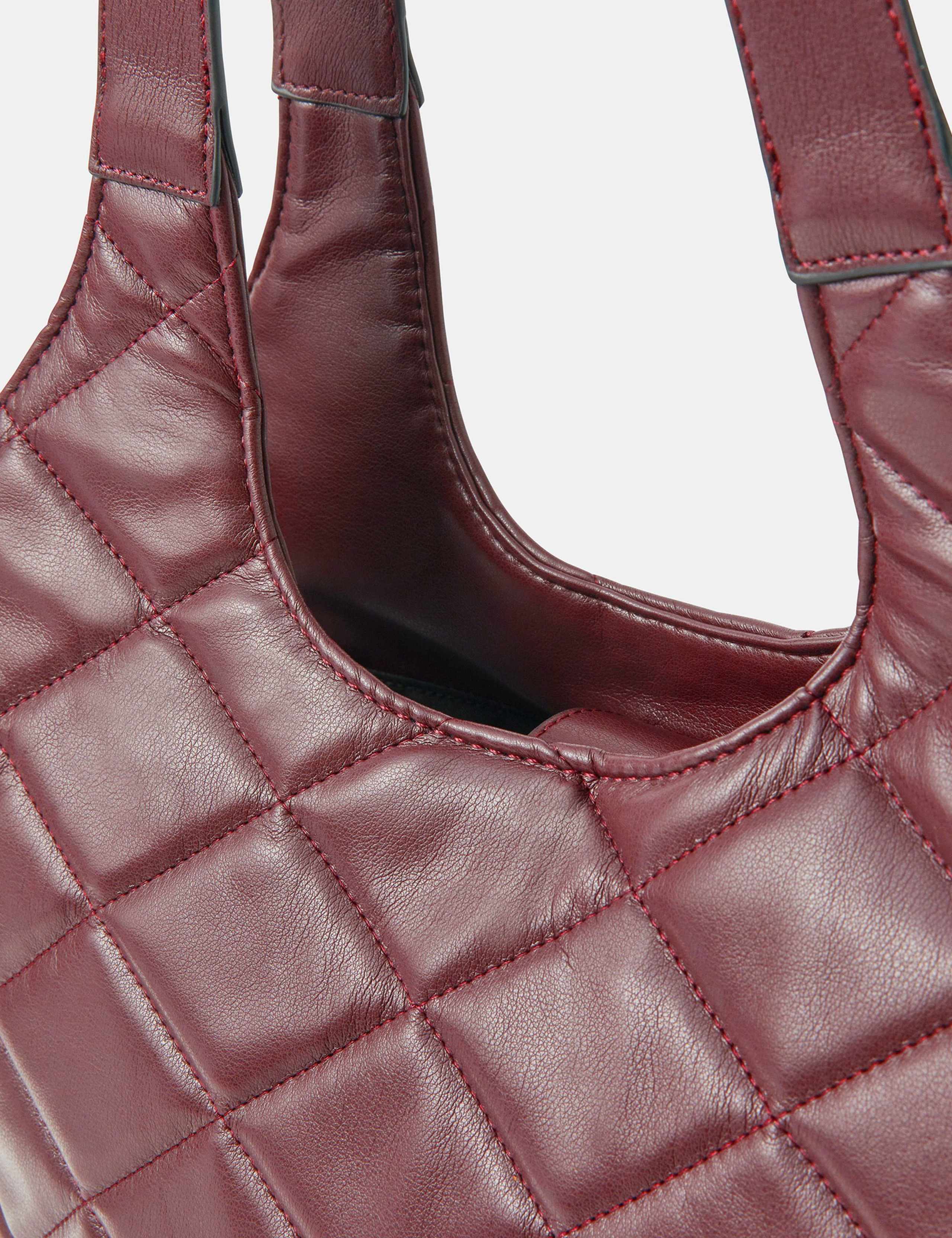 Faux Leather Quilted Shoulder Bag 4 of 4