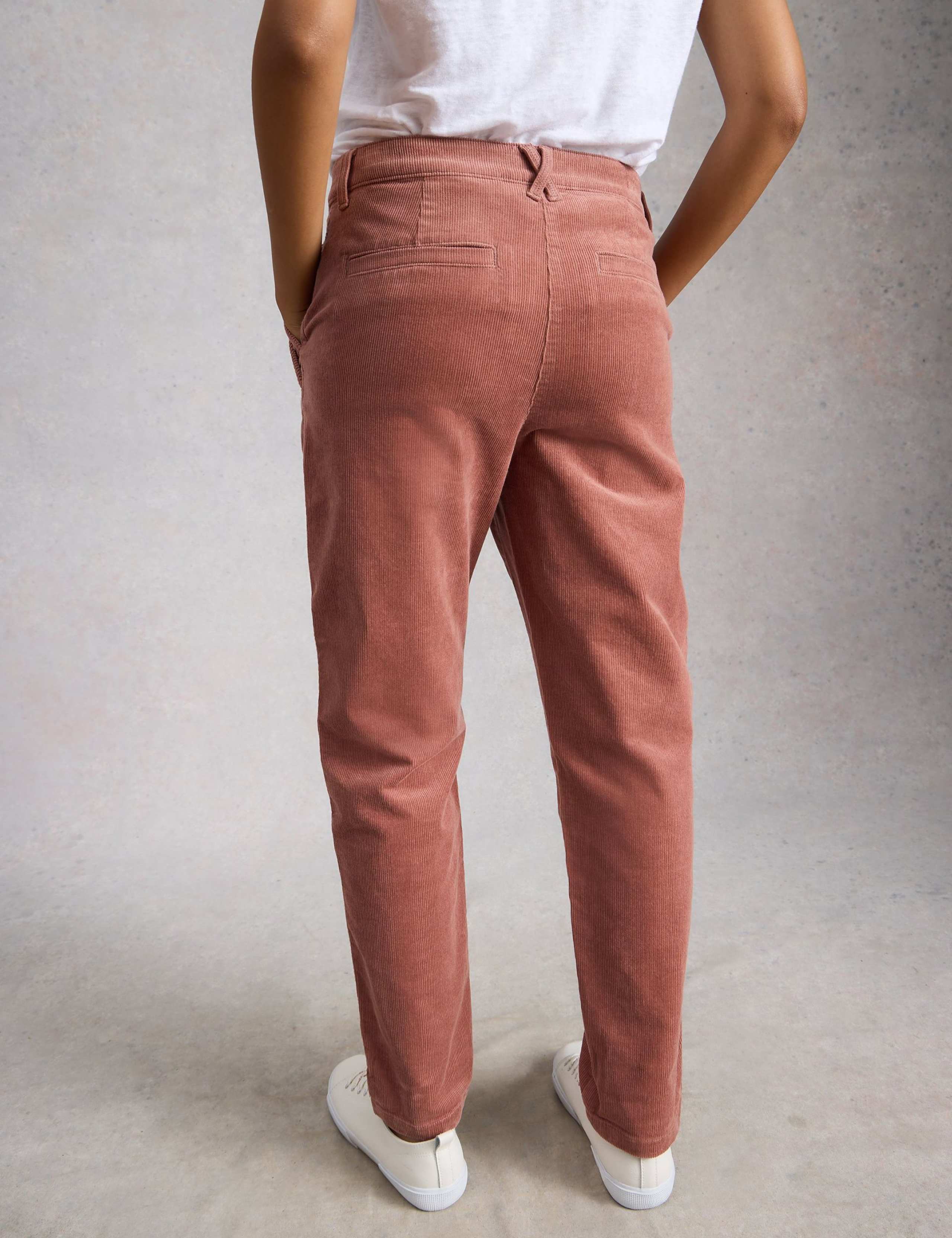 Cord Tapered Ankle Grazer Trousers 4 of 6