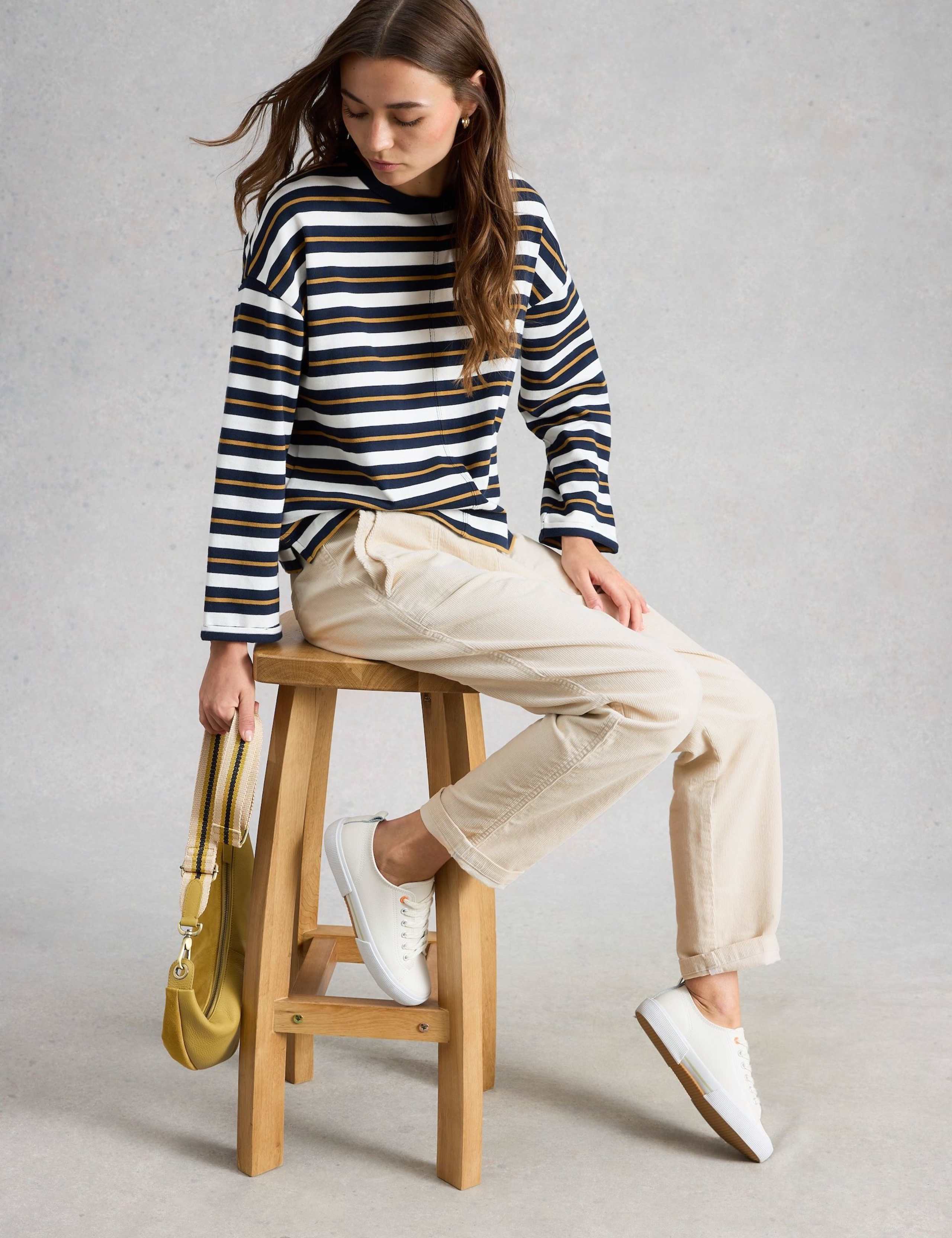 Cord Tapered Ankle Grazer Trousers 5 of 6