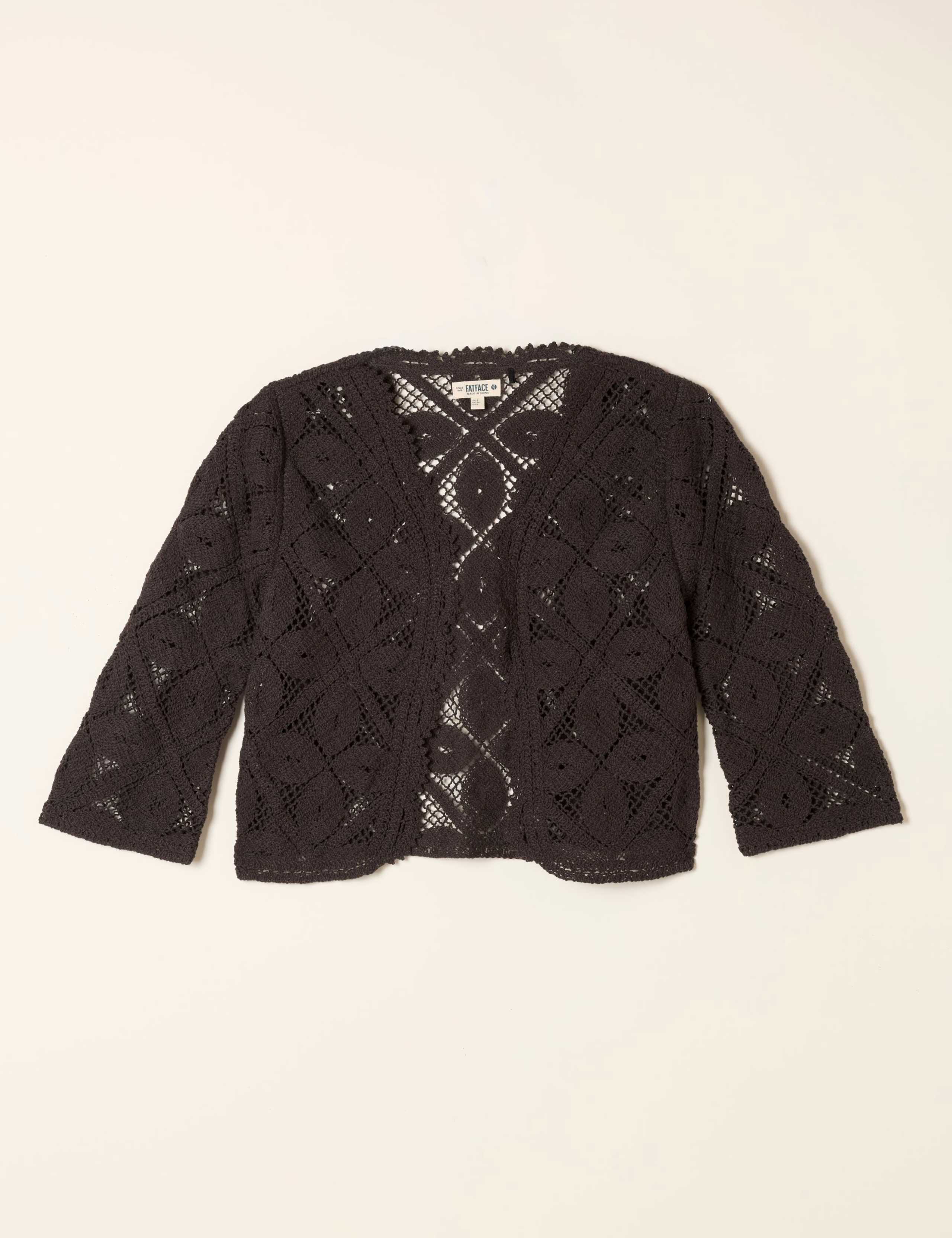 Pure Cotton Embroidered Edge to Edge Cardigan 2 of 7
