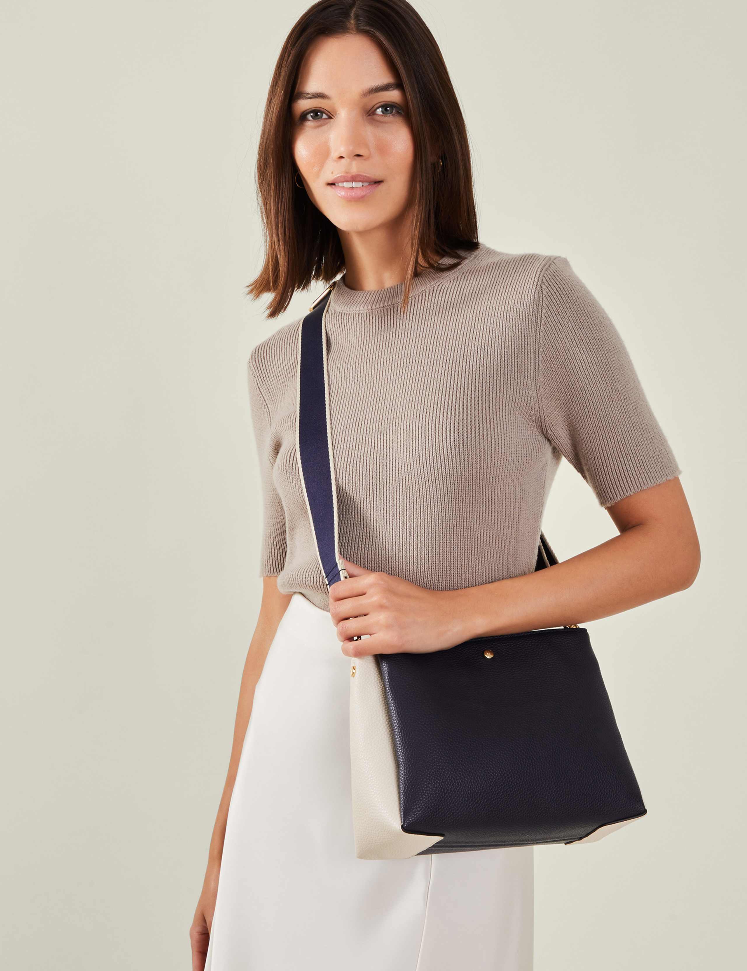 Faux Leather Cross Body Bag 2 of 5