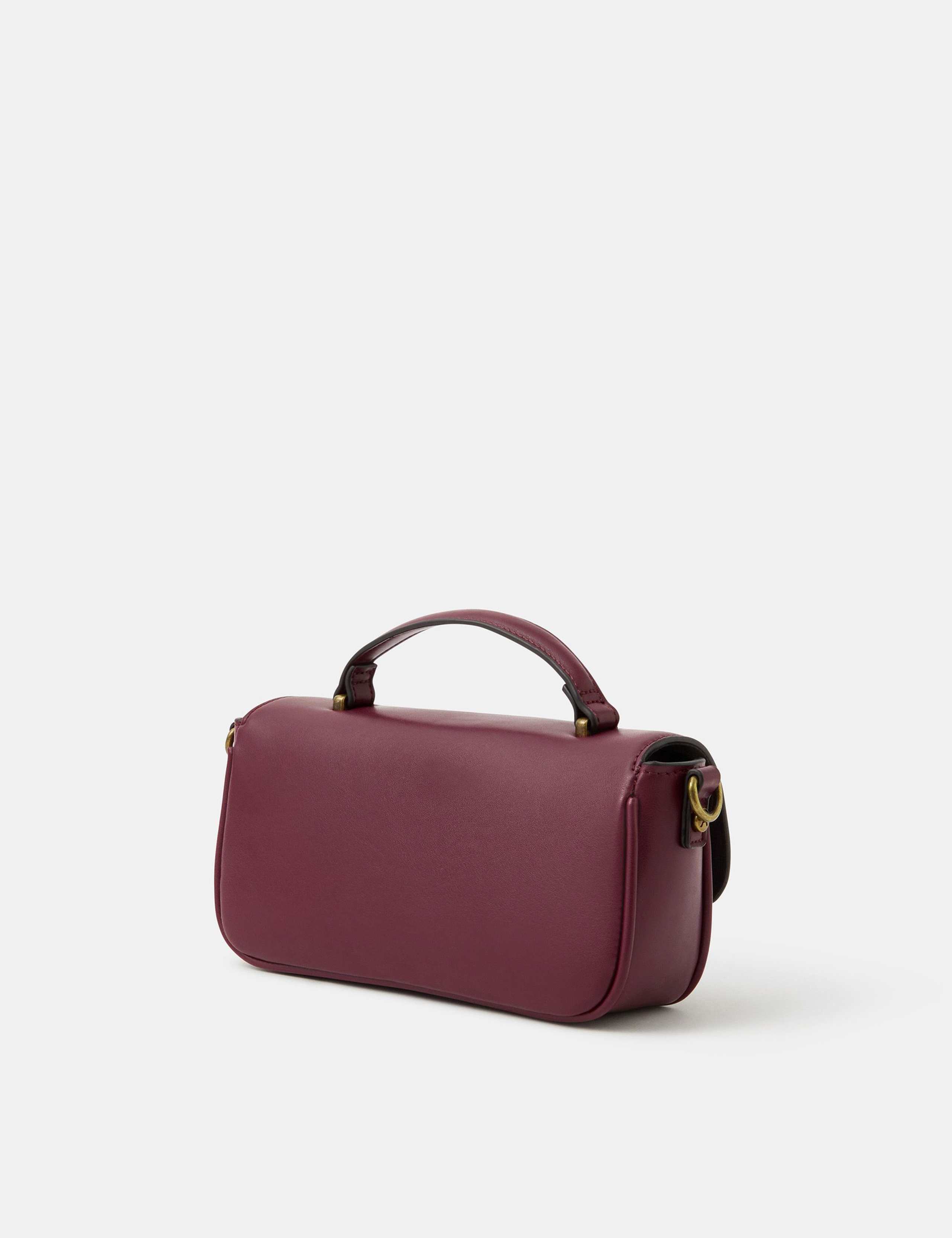 Faux Leather Snaffle Cross Body Bag 2 of 4