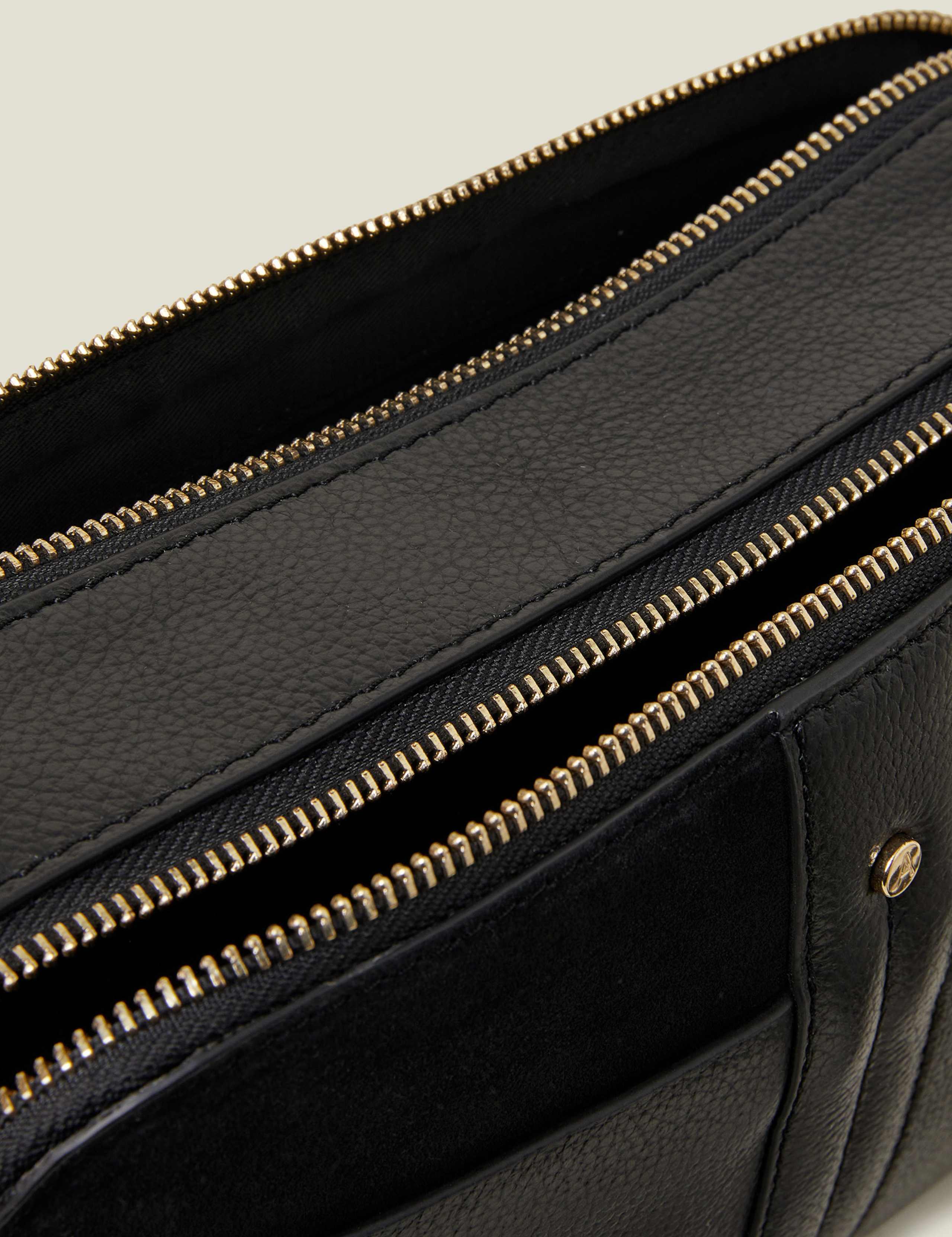 Leather Double Zip Cross Body Bag 4 of 4