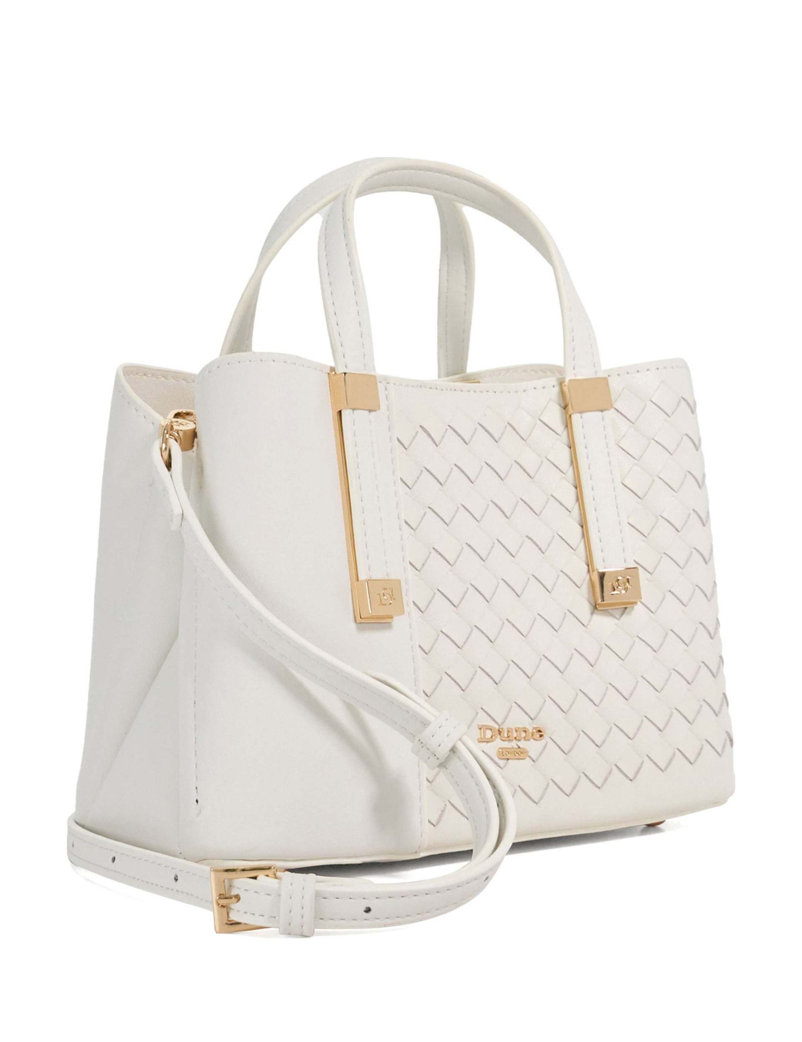 Woven Top Handle Tote Bag 2 of 5